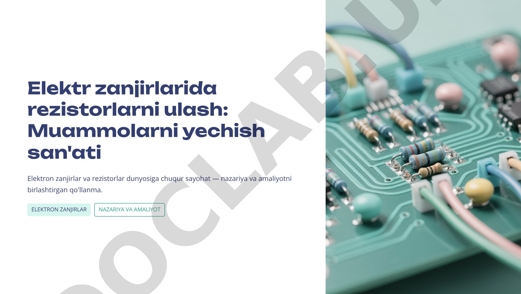 Elektr zanjirlarida rezistorlarni ulash: Muammolarni yechish san'ati