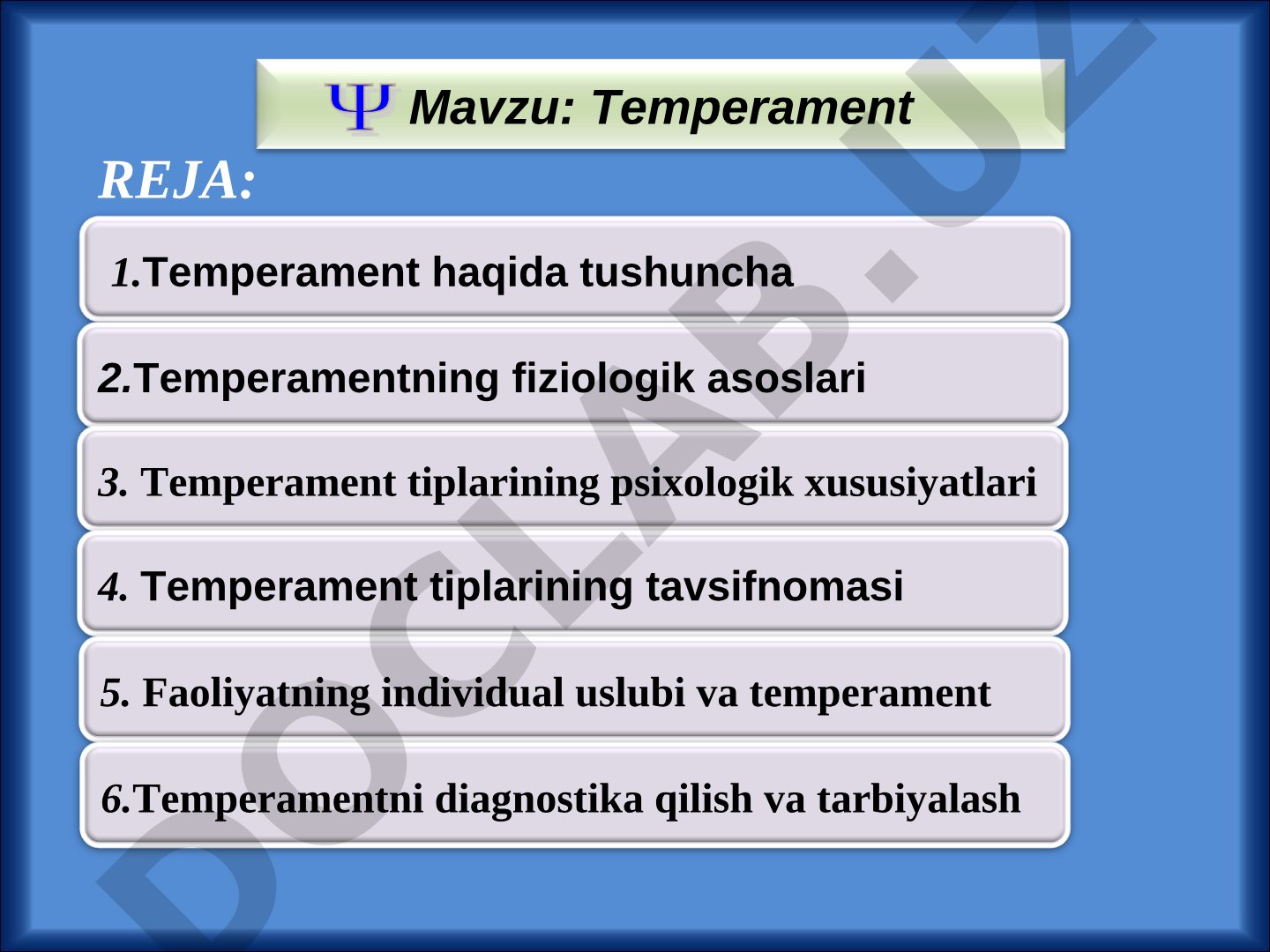 Temperament