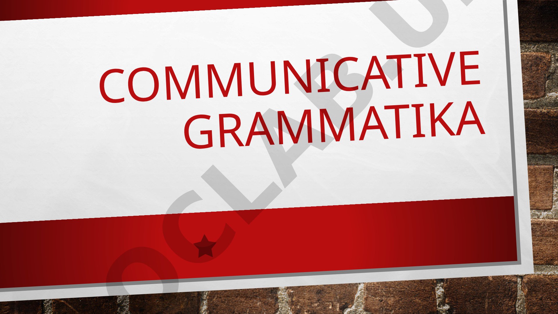 Communicative grammatika what is the conjunctions ?