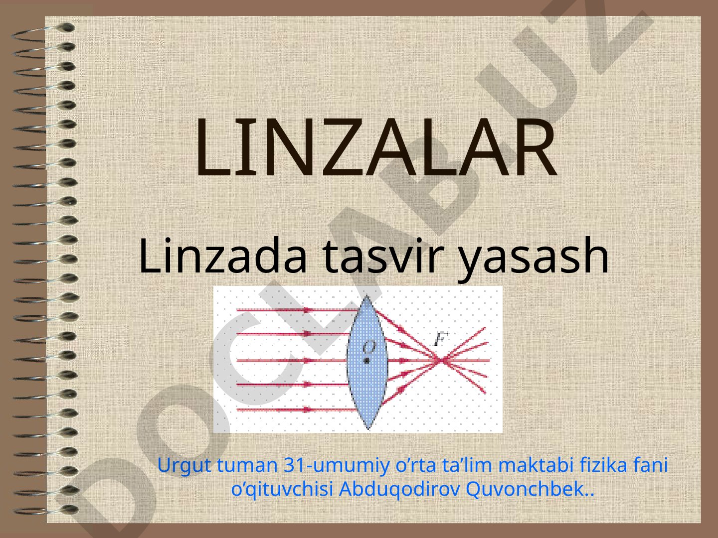Linzada tasvir yasash