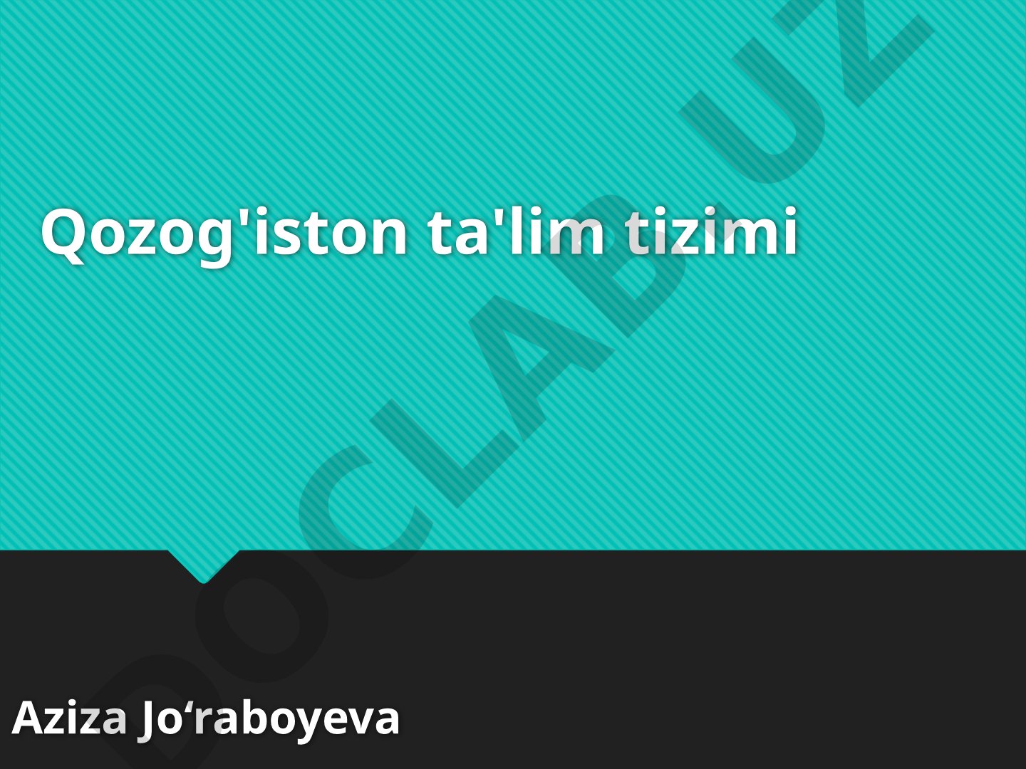 Qozog'iston ta'lim tizimi