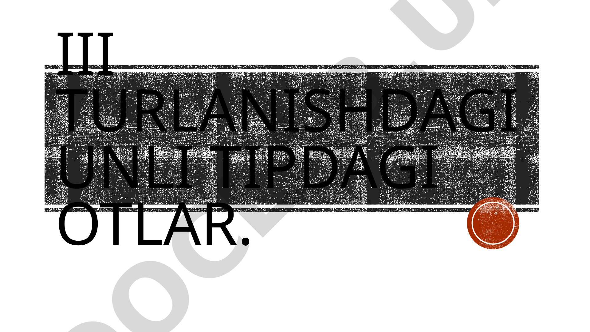Unli tipdagi otlar va ularning kelishik qo'shimchalari