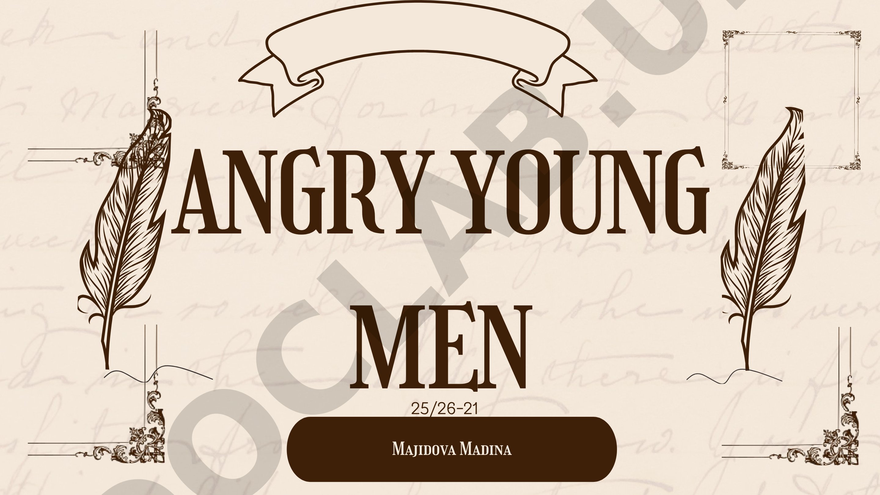 Angry Young Men Literary Movement in 1950s Britain