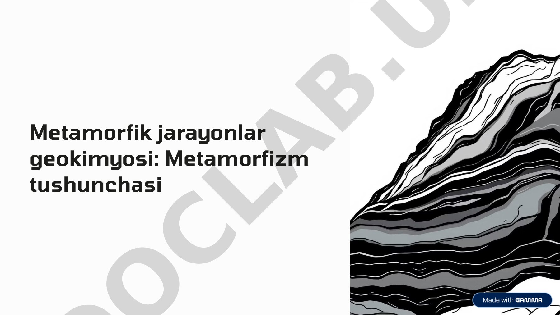Metamorfik jarayonlar geokimyosi