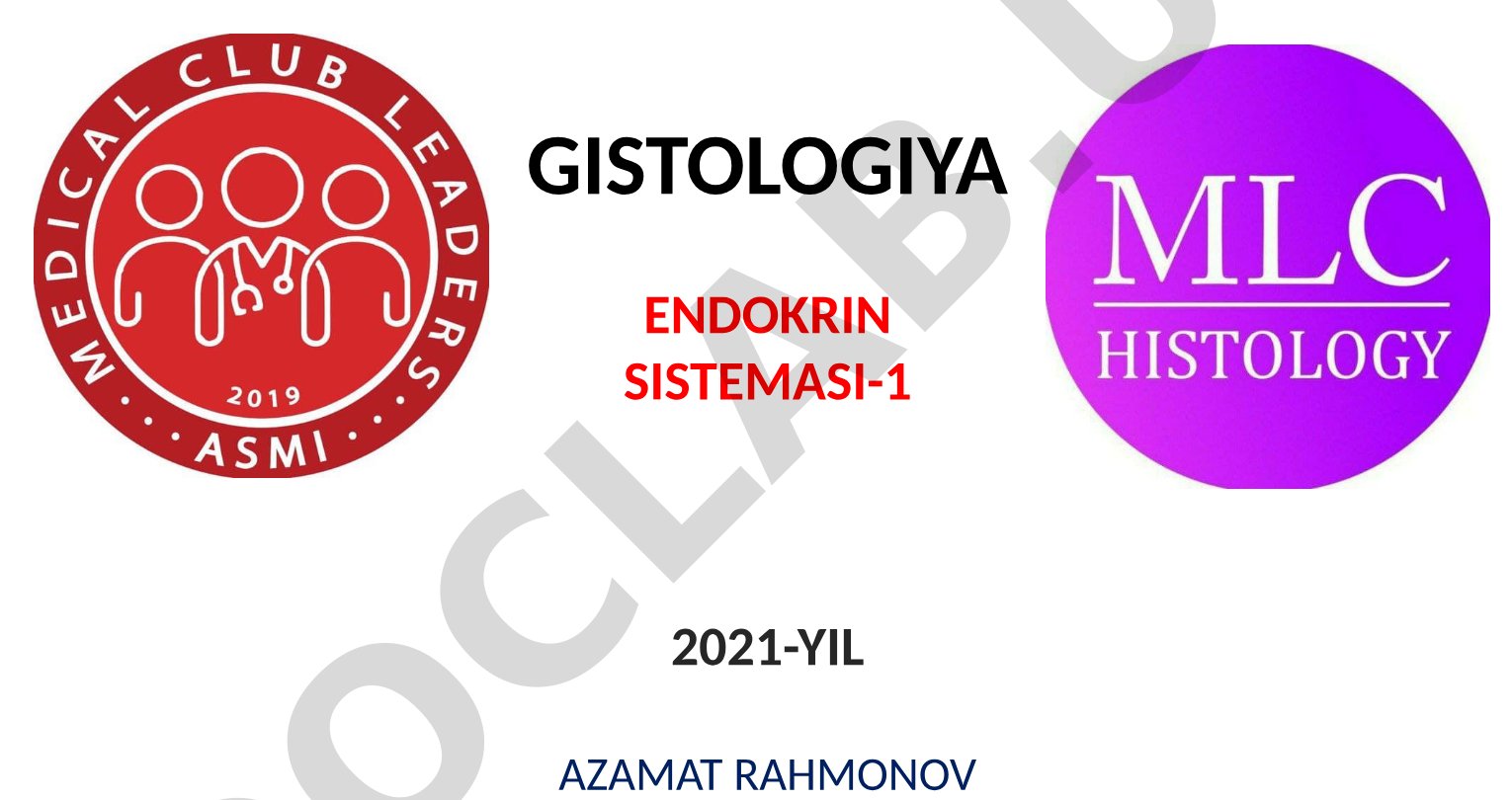 Endokrin bezlar, gormonlar, gipotalamus-gipofiz va epifiz gistologiyasi