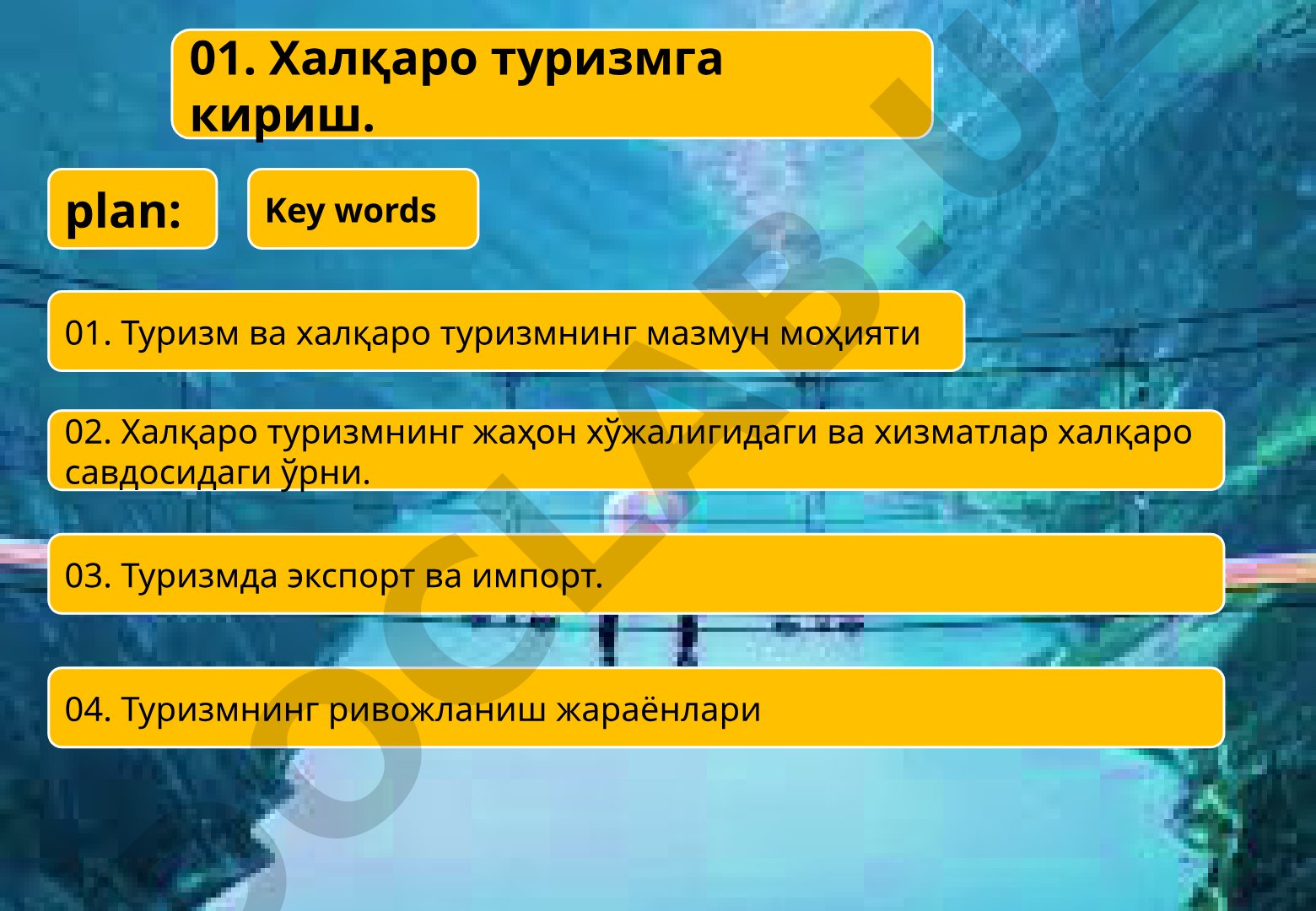 Халқаро туризмга кириш