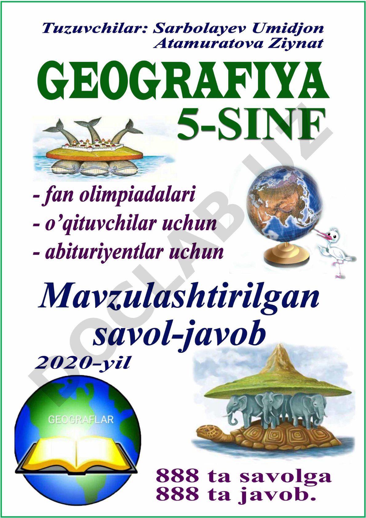 5-sinf geografiya mavzulashgan savol-javob (2020-yilgi darslik asosida)