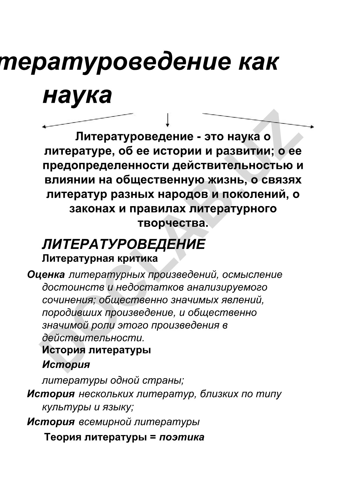 Литературоведение как наука