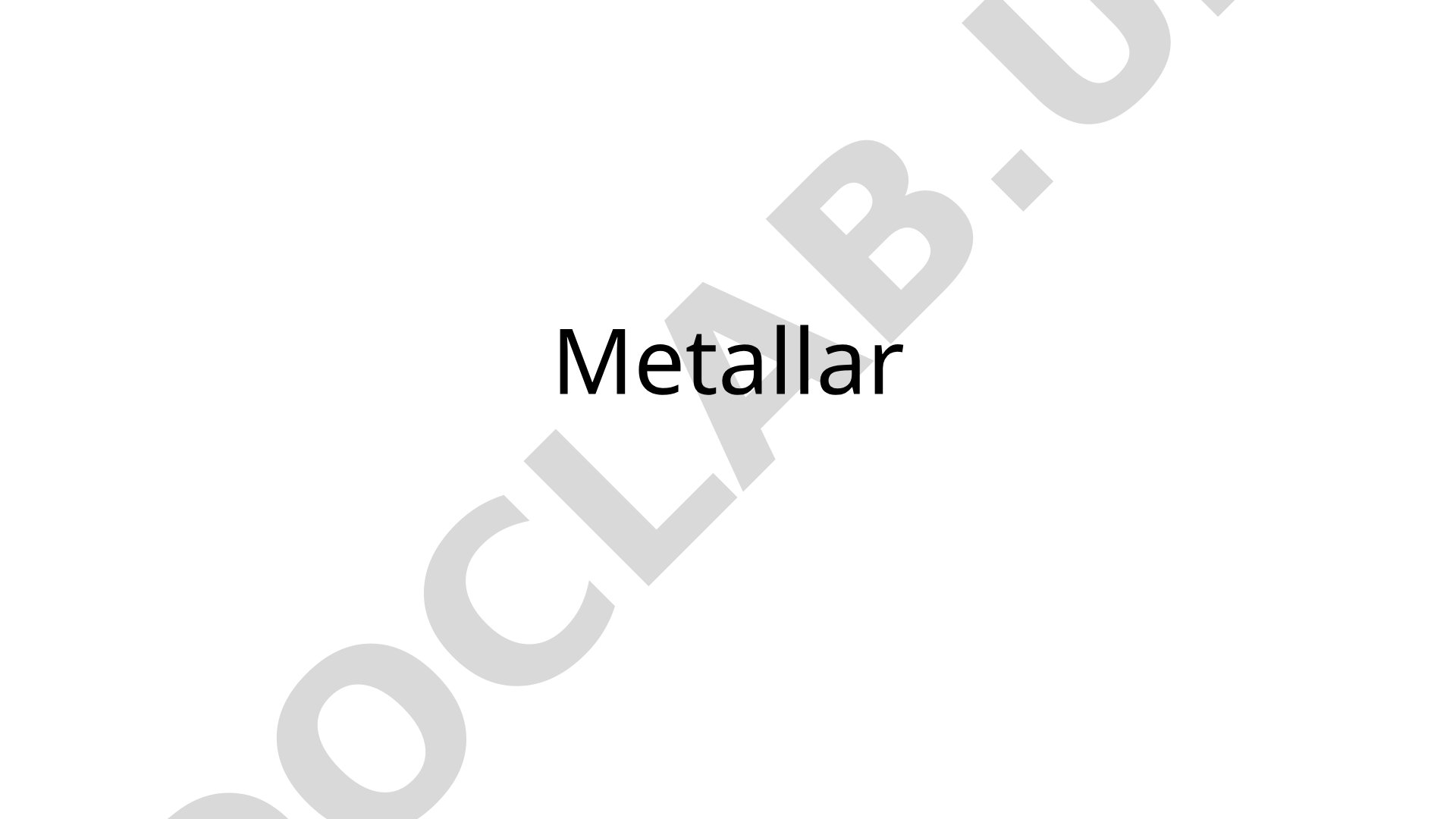 Metallar va ularning xossalariga tegishli ayrim mavzularni o’qitish metodikasini innovatsion texnologiyalar yordamida takomillashtirish
