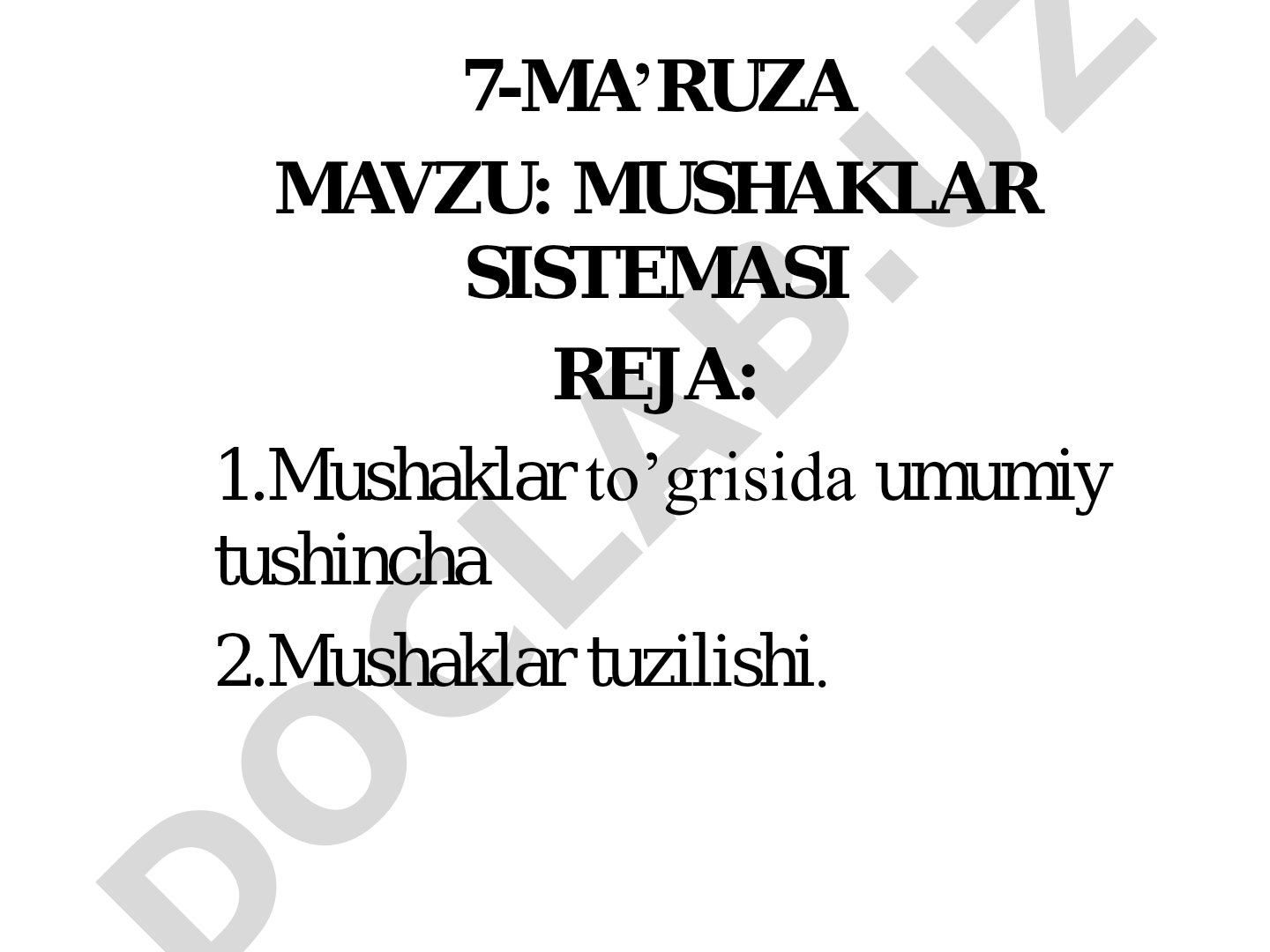 Mushaklar sistemasi