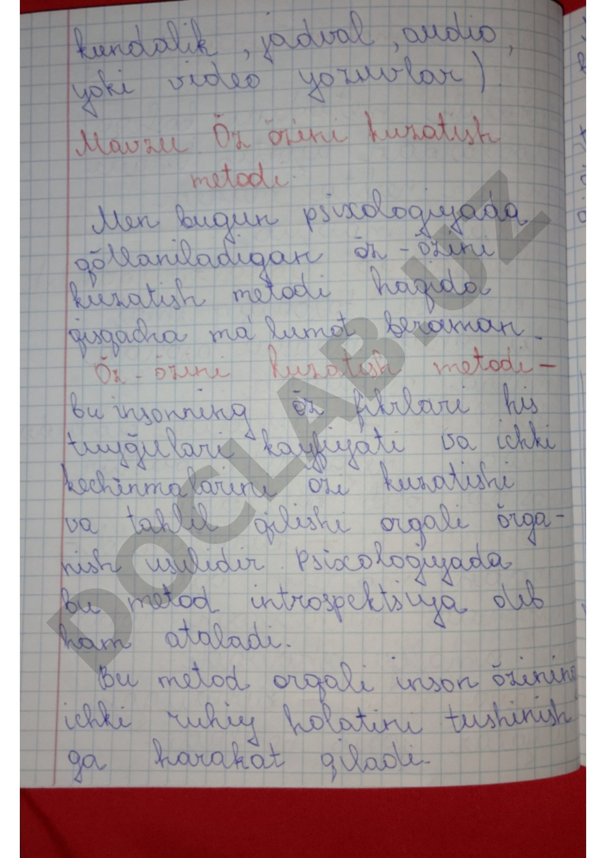 Hujjat matni aniq emas, mavzu topilmadi