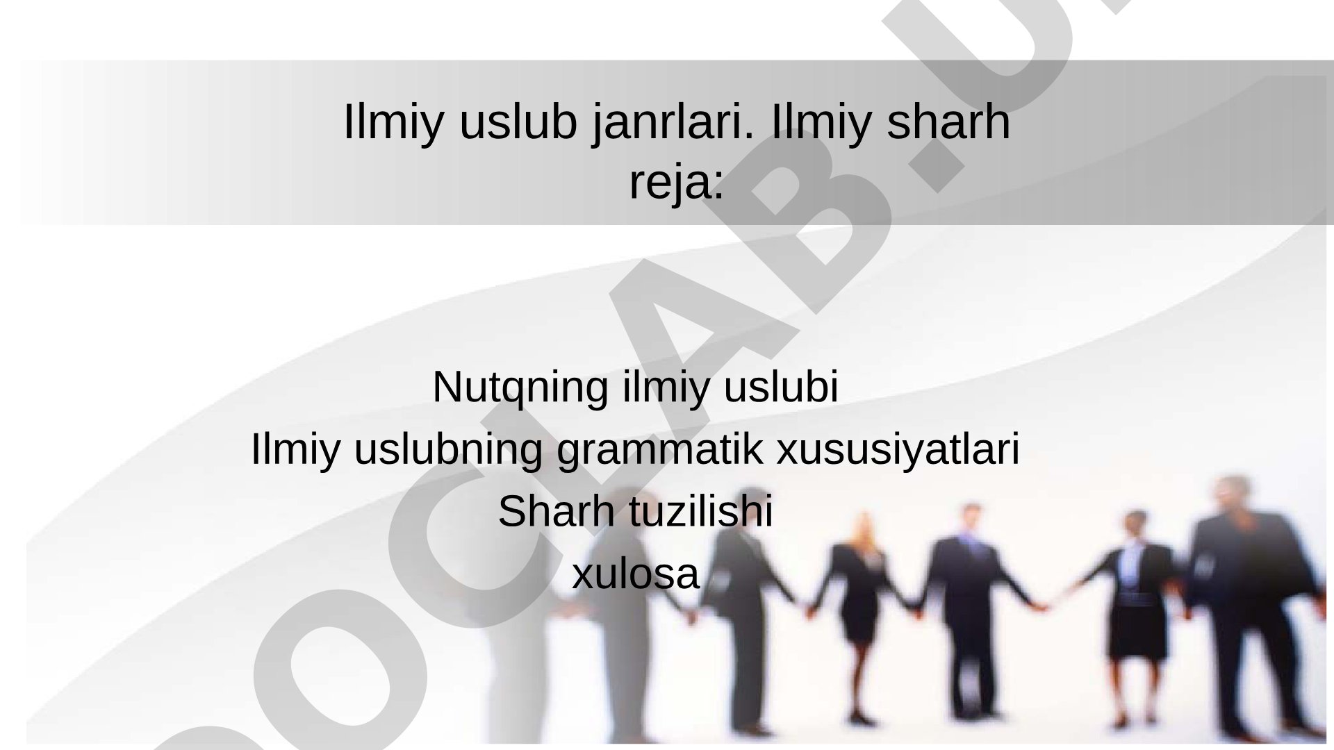 Ilmiy uslub janrlari. Ilmiy sharh