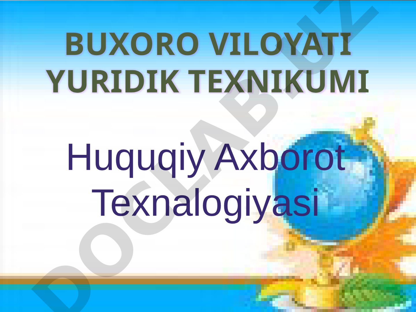 Bulutli texnalogiyalarda hujjat tayorlash va ularda ishlash.Power Point dasturi