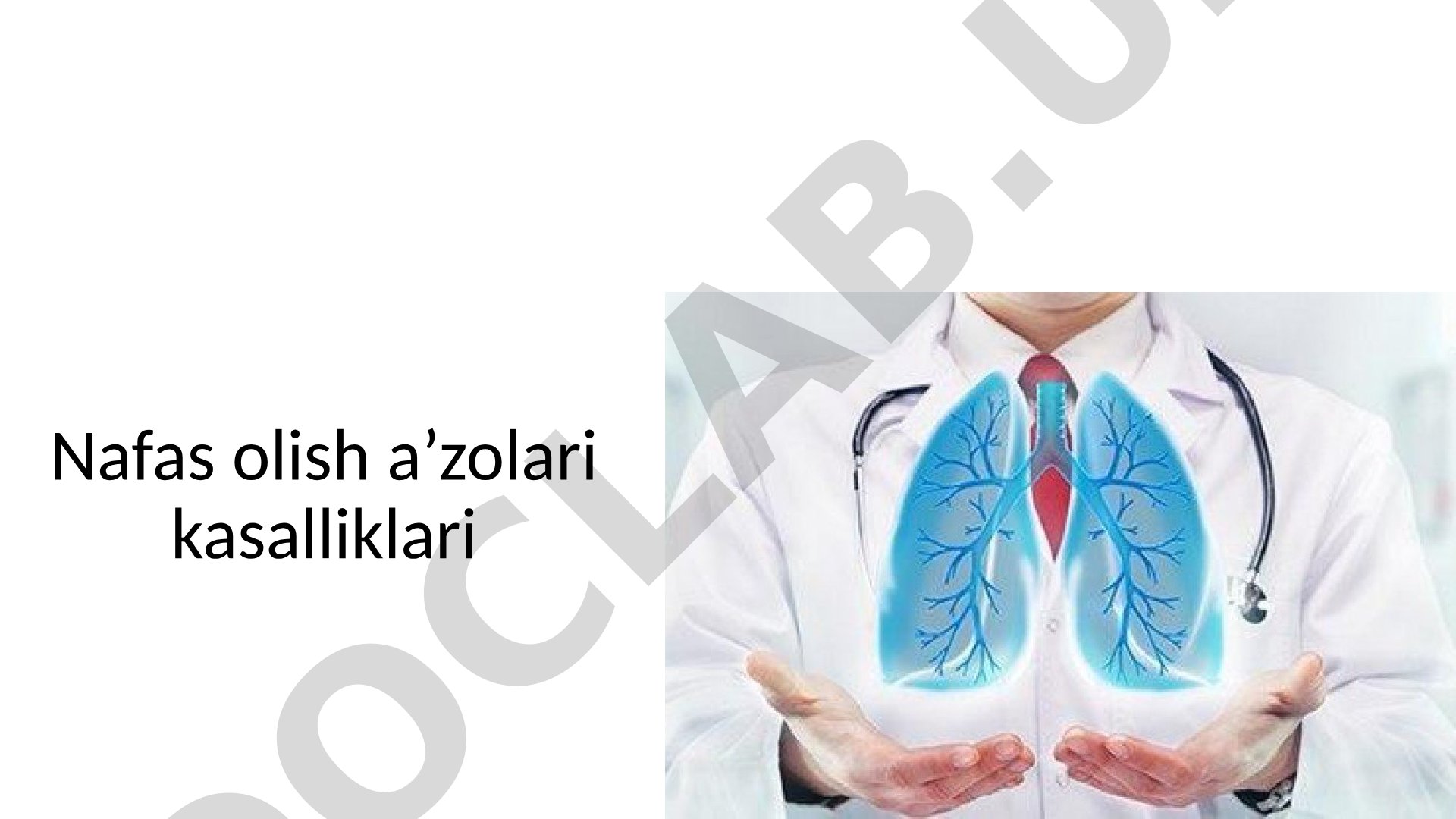 Nafas olish a'zolari kasalliklari: bronxitlar