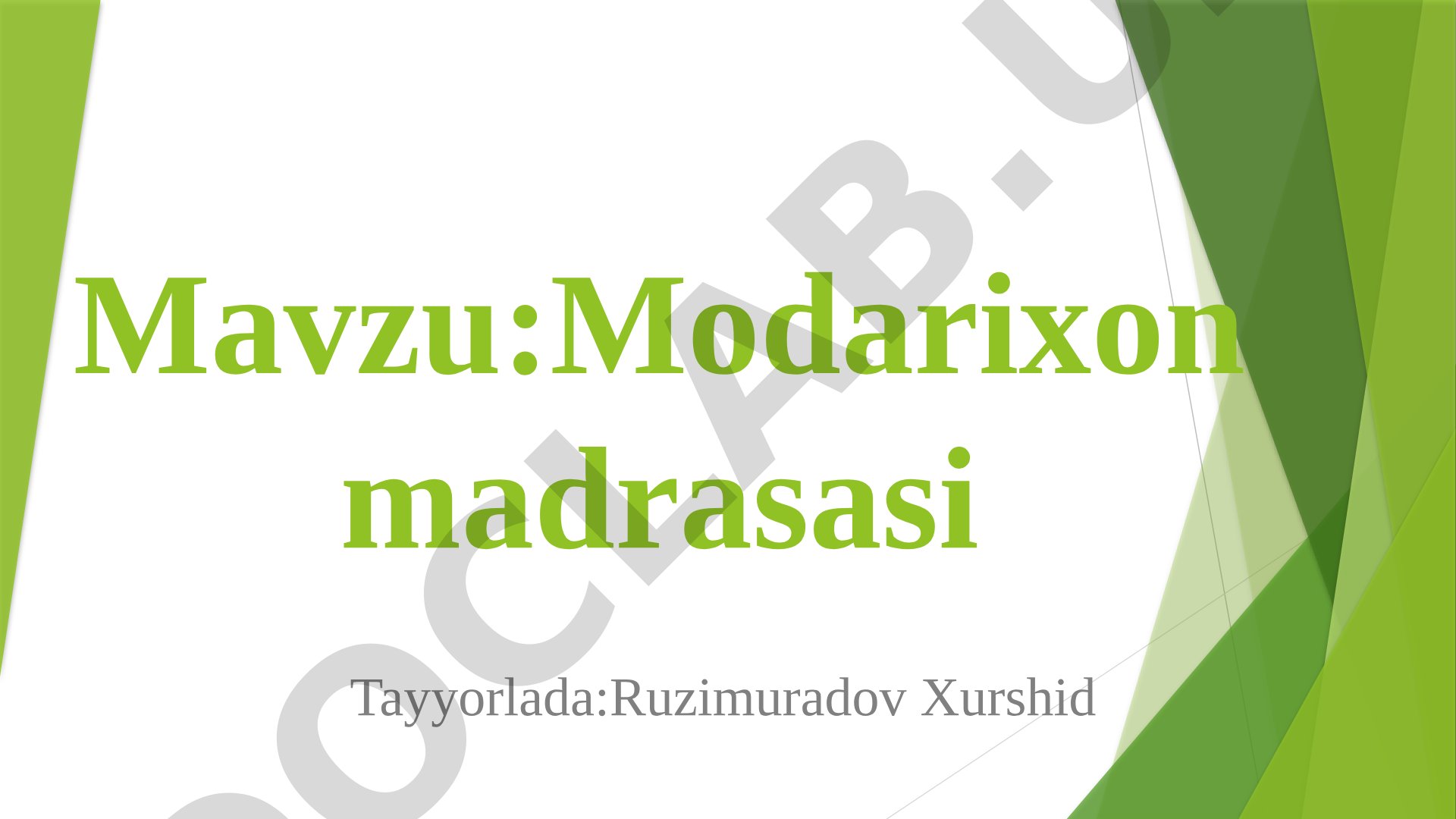 Modarixon madrasasi