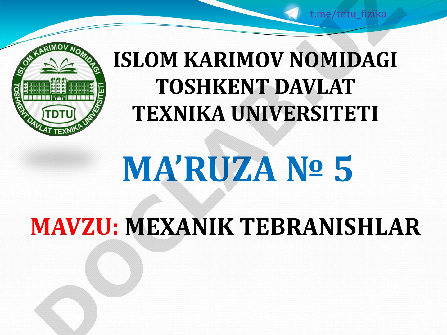 Tebranma harakat, garmonik tebranishlar, mayatniklar, energiya, so'nuvchi va majburiy