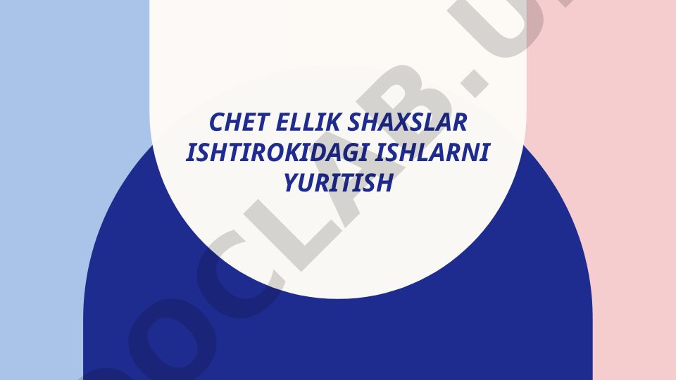 Chet ellik shaxslar ishtirokidagi ishlarni yuritish tartibi va huquqlari