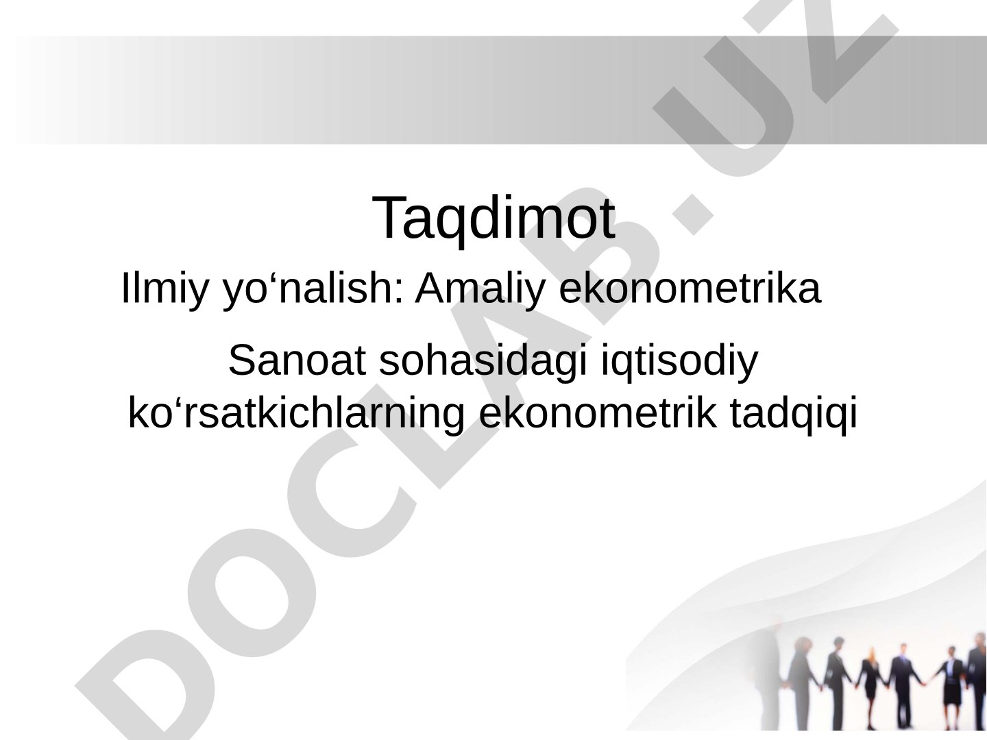 Sanoat sohasidagi iqtisodiy ko‘rsatkichlarning ekonometrik tadqiqi