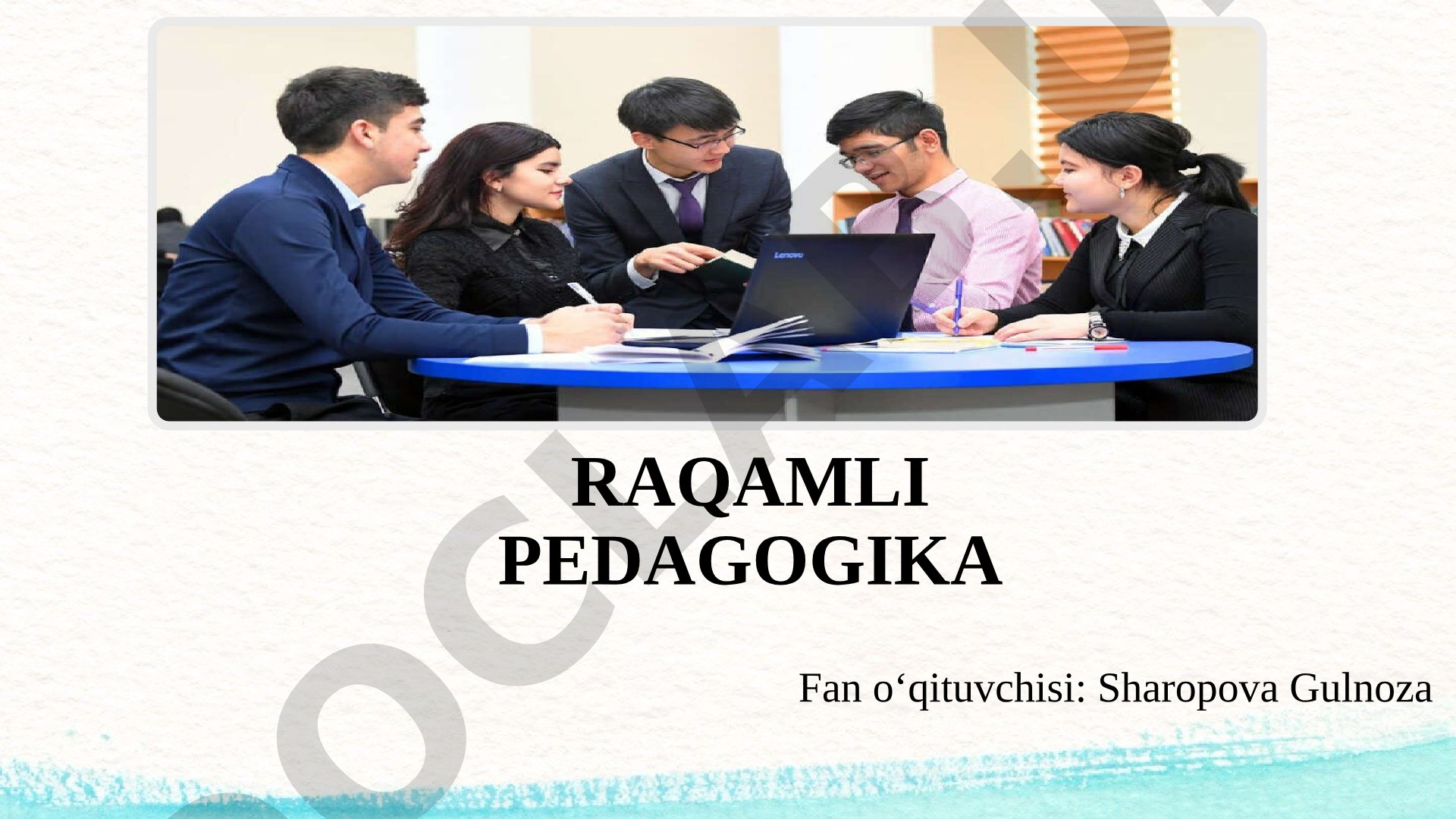 Raqamli pedagogika fan sifatida