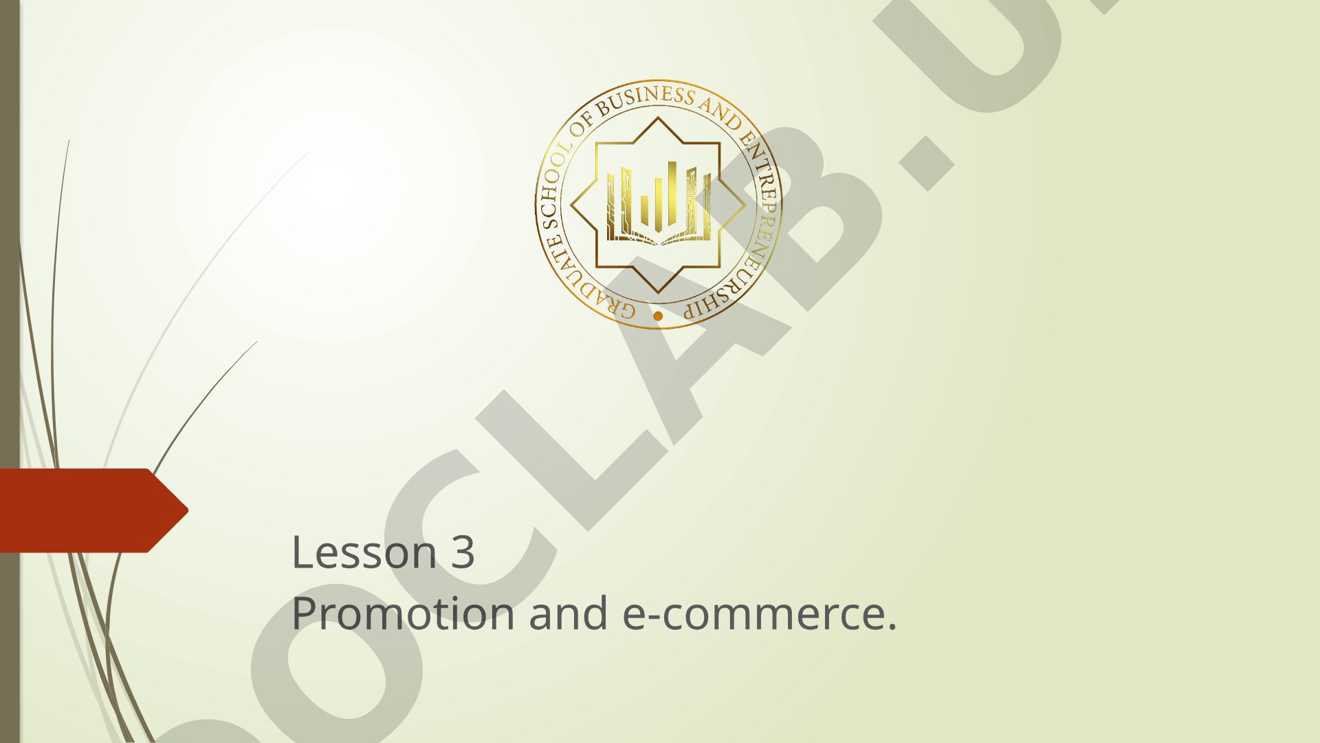 Promotion and e-commerce