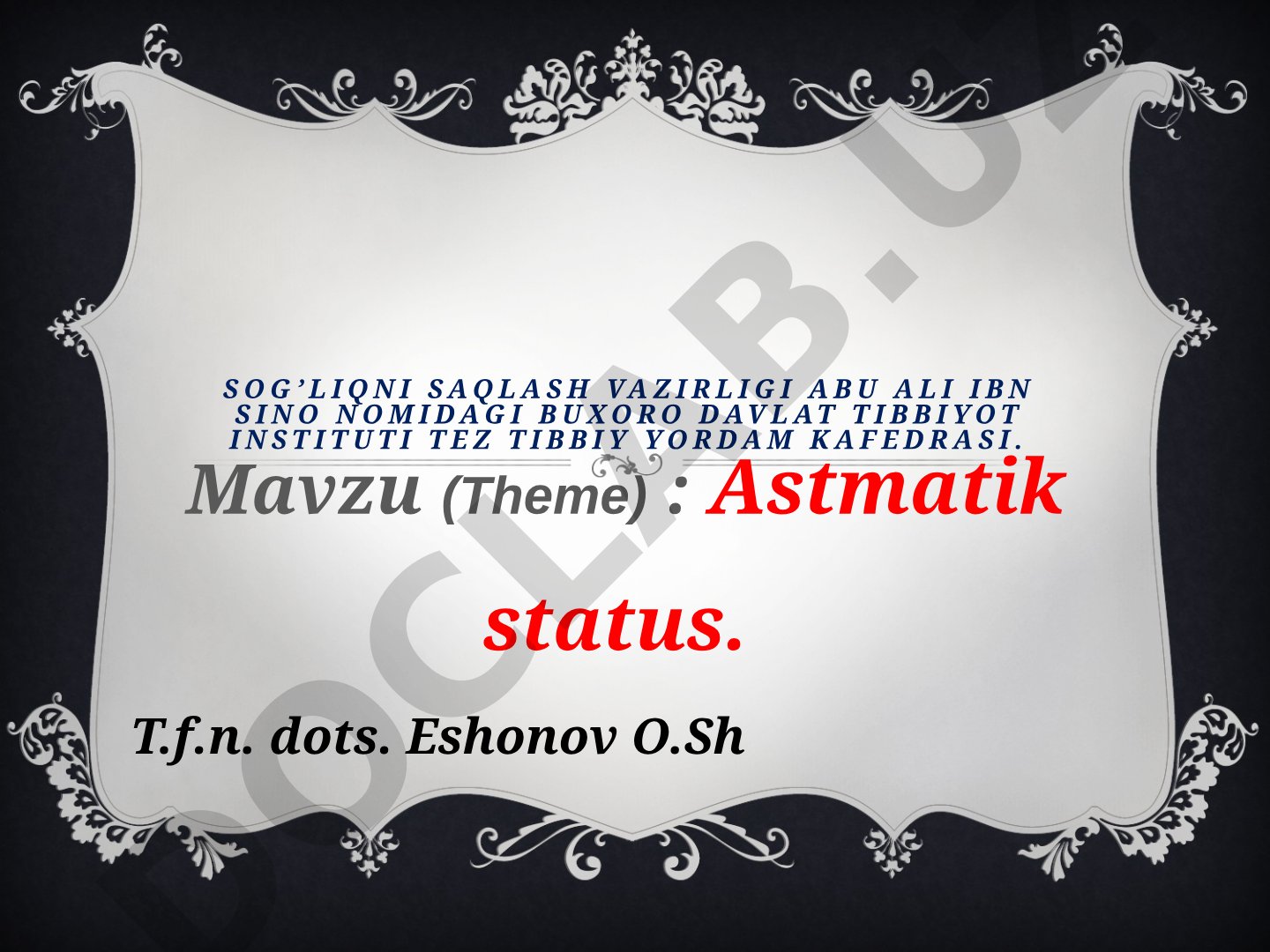 Astmatik status