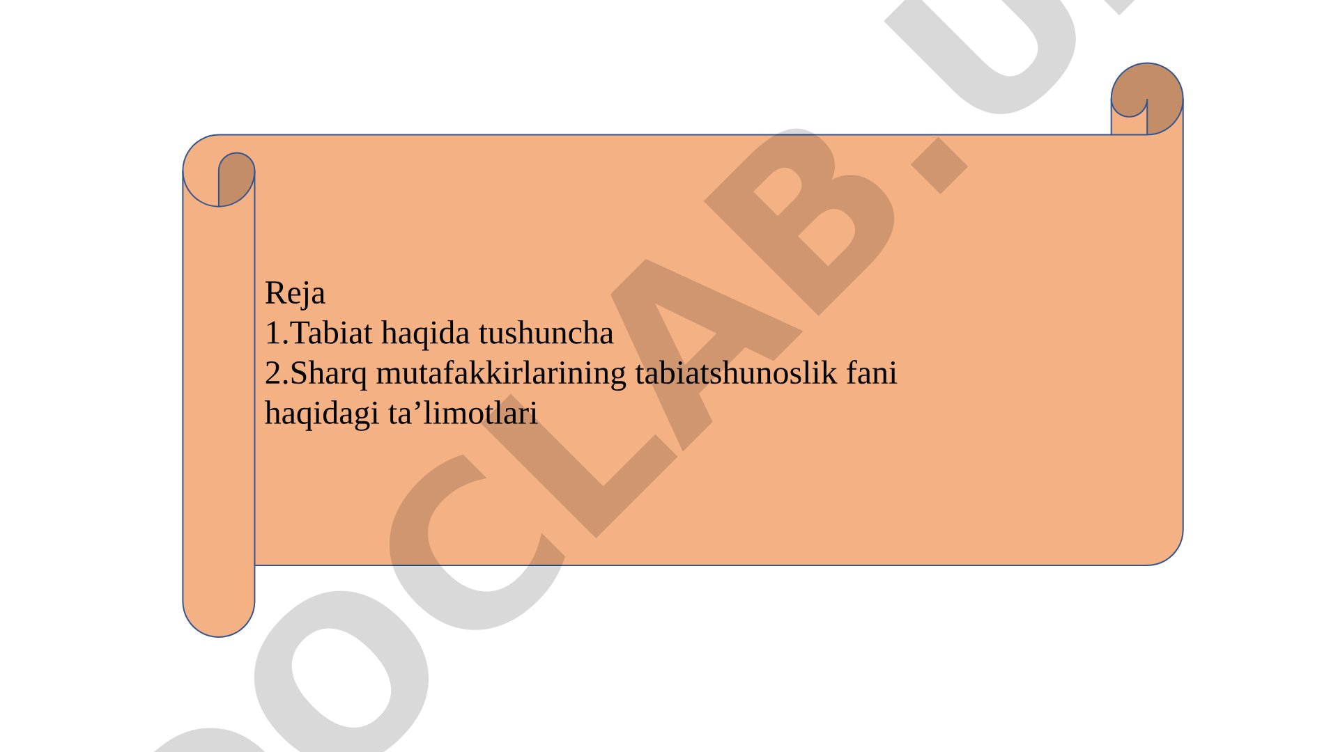 Tabiat va Sharq mutafakkirlarining tabiatshunoslik ta’limotlari