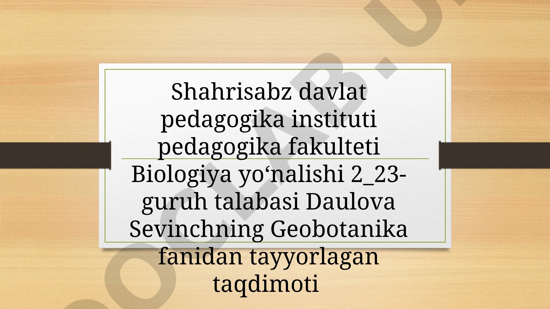 Fitosenozning dinamik oʻzgarishini tavsiflash va "Venn" diagrammasida ifodalash