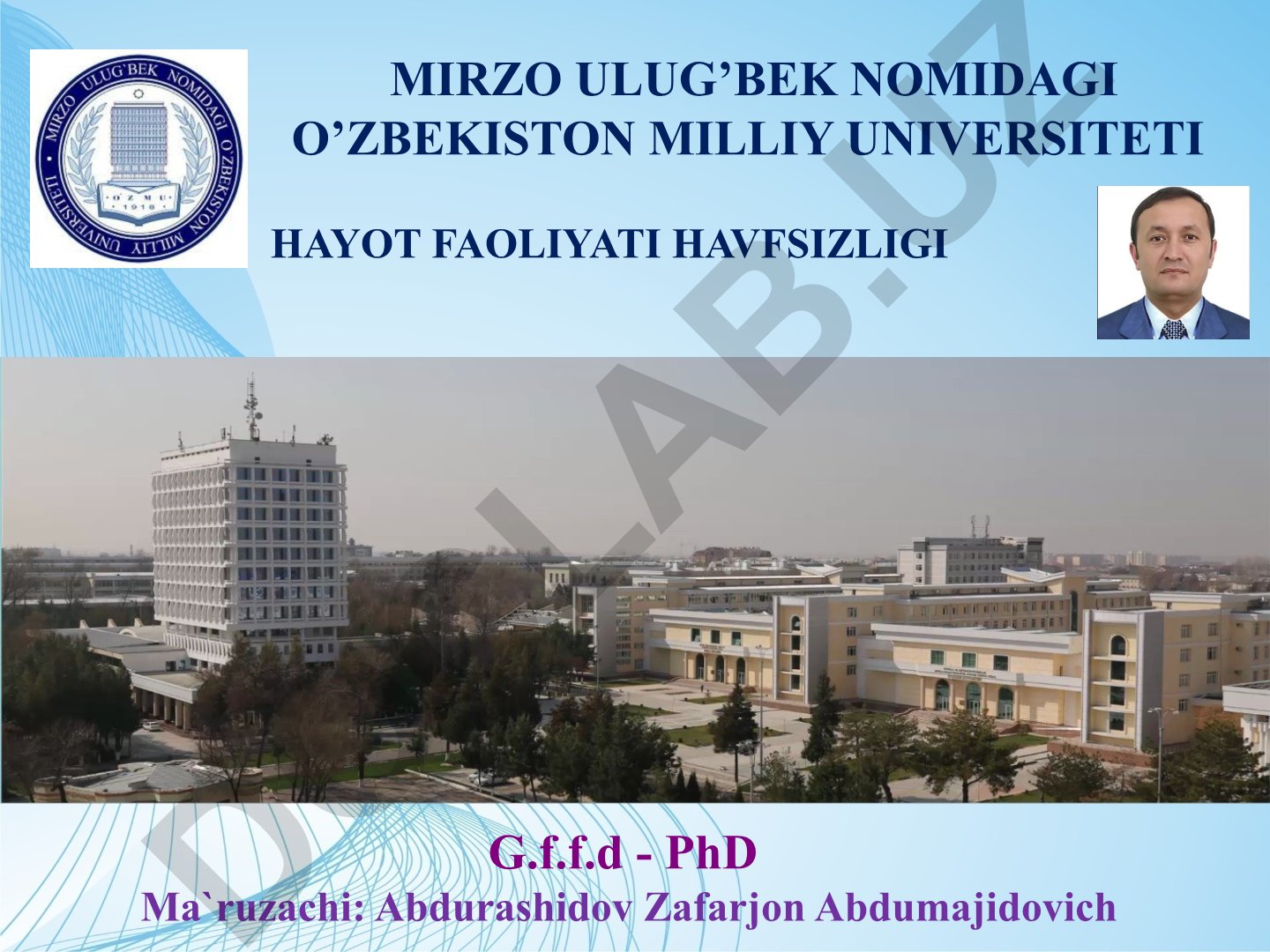 Hayot faoliyati xavfsizligi: Tavakkal nazariyasi va xavflarni tahlil qilish