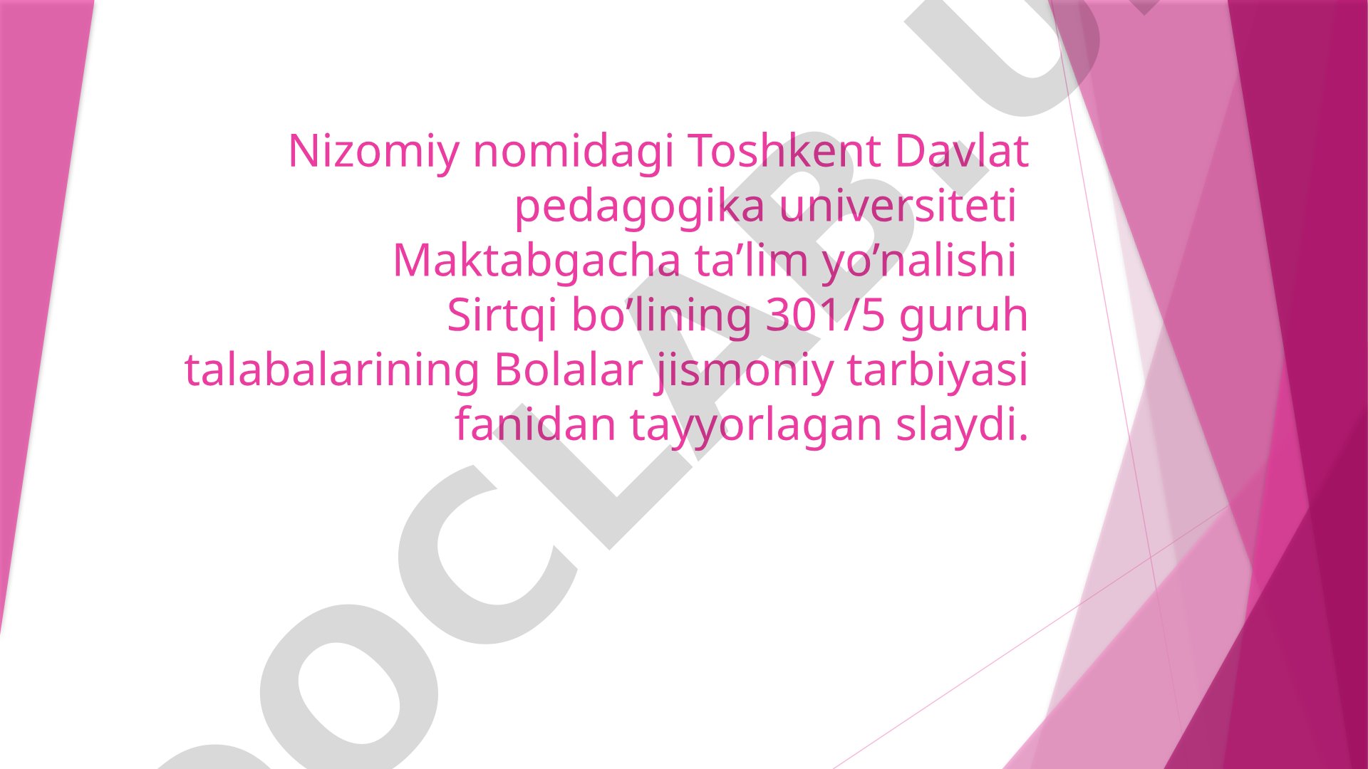 Jismoniy mashqlarning kelib chiqishi nazariy asoslari sportning nazariy asoslari