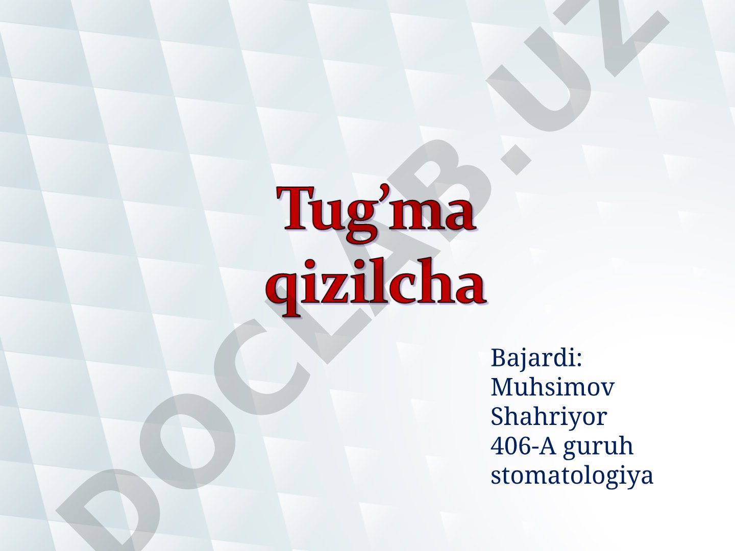 Tug'ma qizilcha kasalligi sabablari, klinik ko'rinishlari va asoratlari