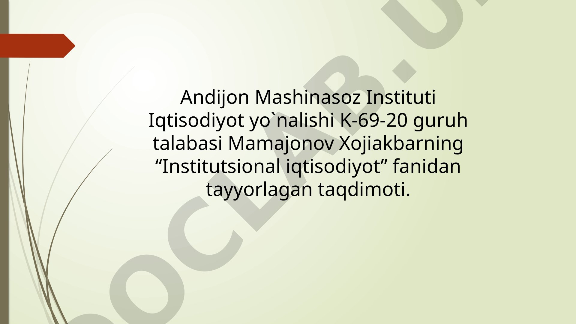 Firmaning ichki tuzilishi, firmalar tipologiyasi va rivojlantirish trayektoriyasi haqida