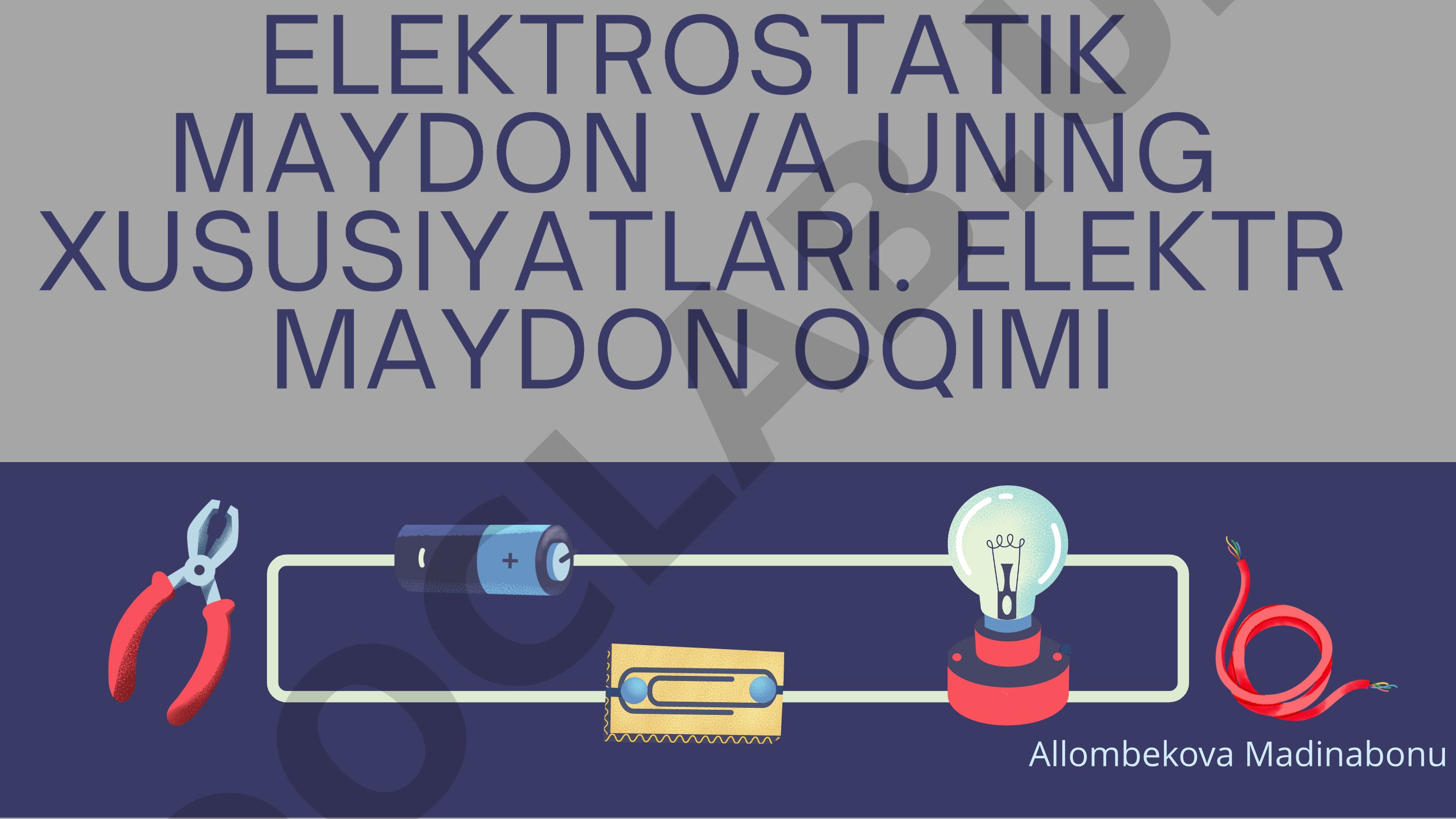 Elektrostatik maydon