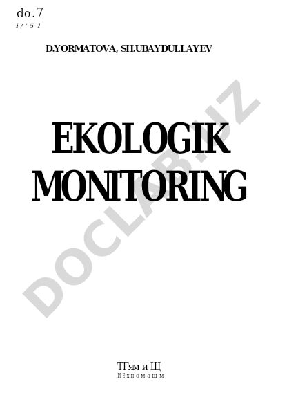 Ekologik monitoring