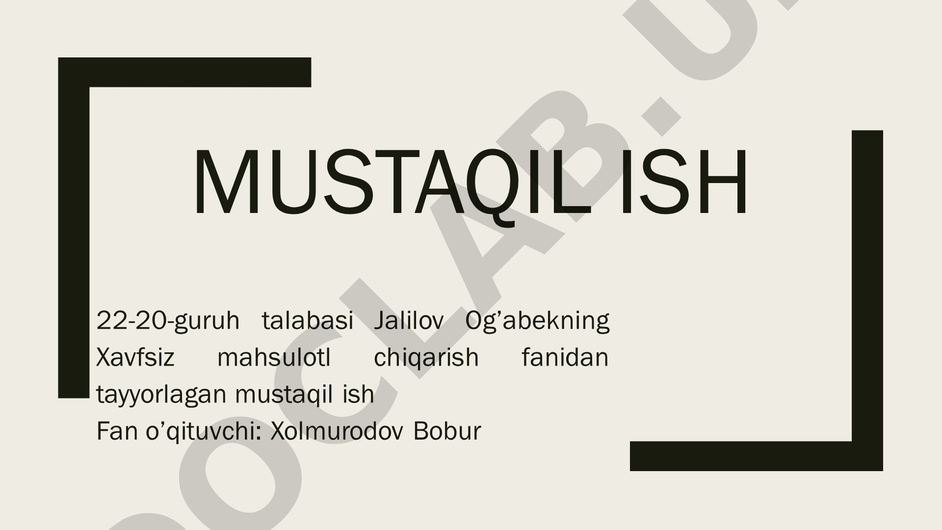 Tashqi muhitdagi begona moddalarning xavfliligi