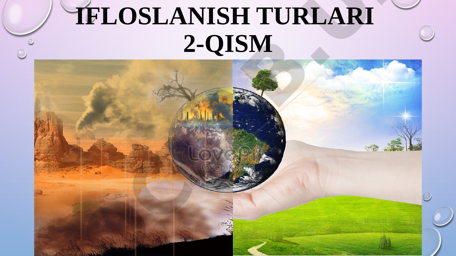 Atrof-muhit ifloslanishi turlari va ularning ta'siri