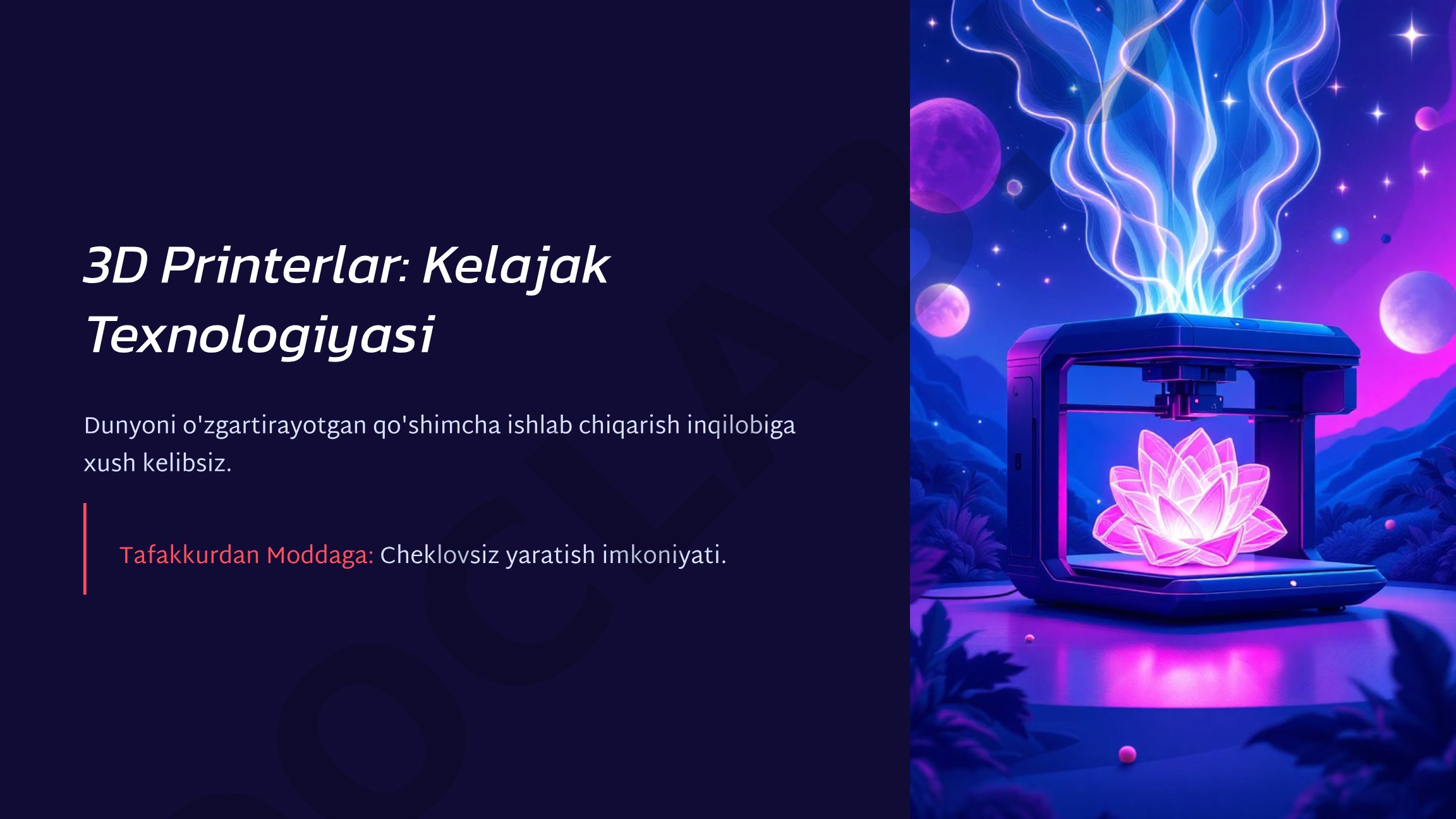3D printerlar: kelajak texnologiyasi