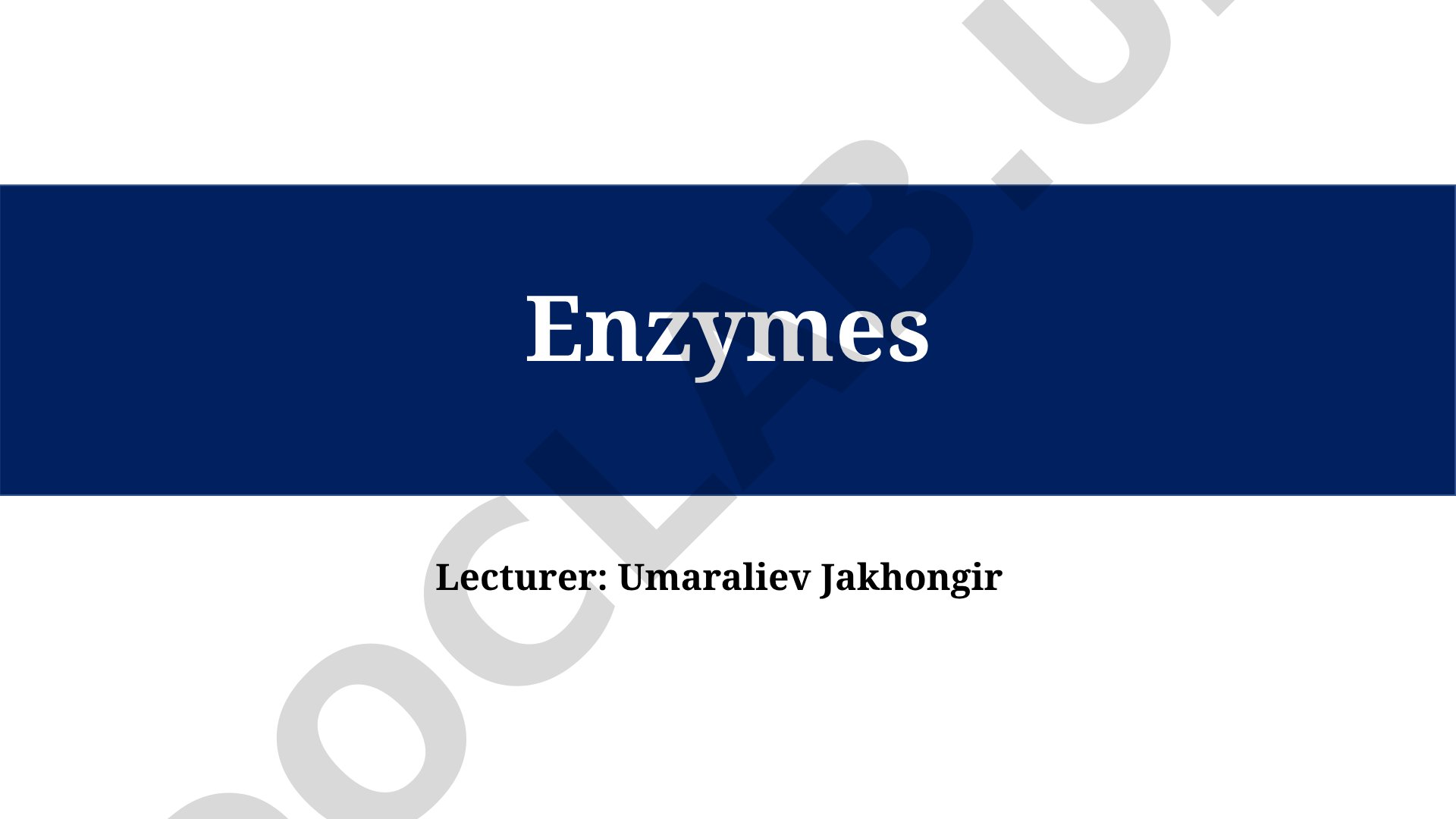 Enzymes: Biological Catalysts and Mechanism of Action