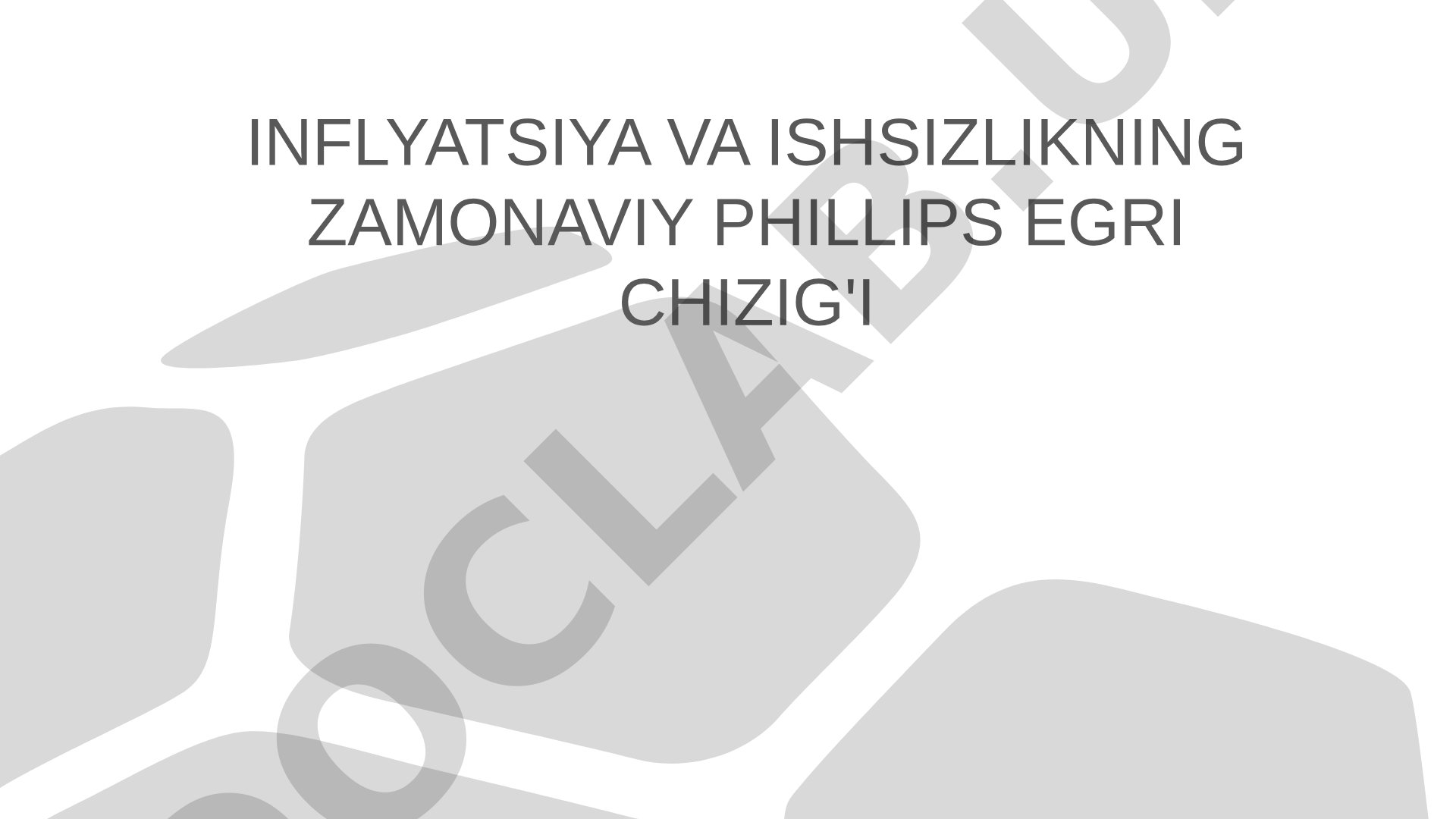 Inflyatsiya va ishsizlikning zamonaviy Phillips egri chizig'i