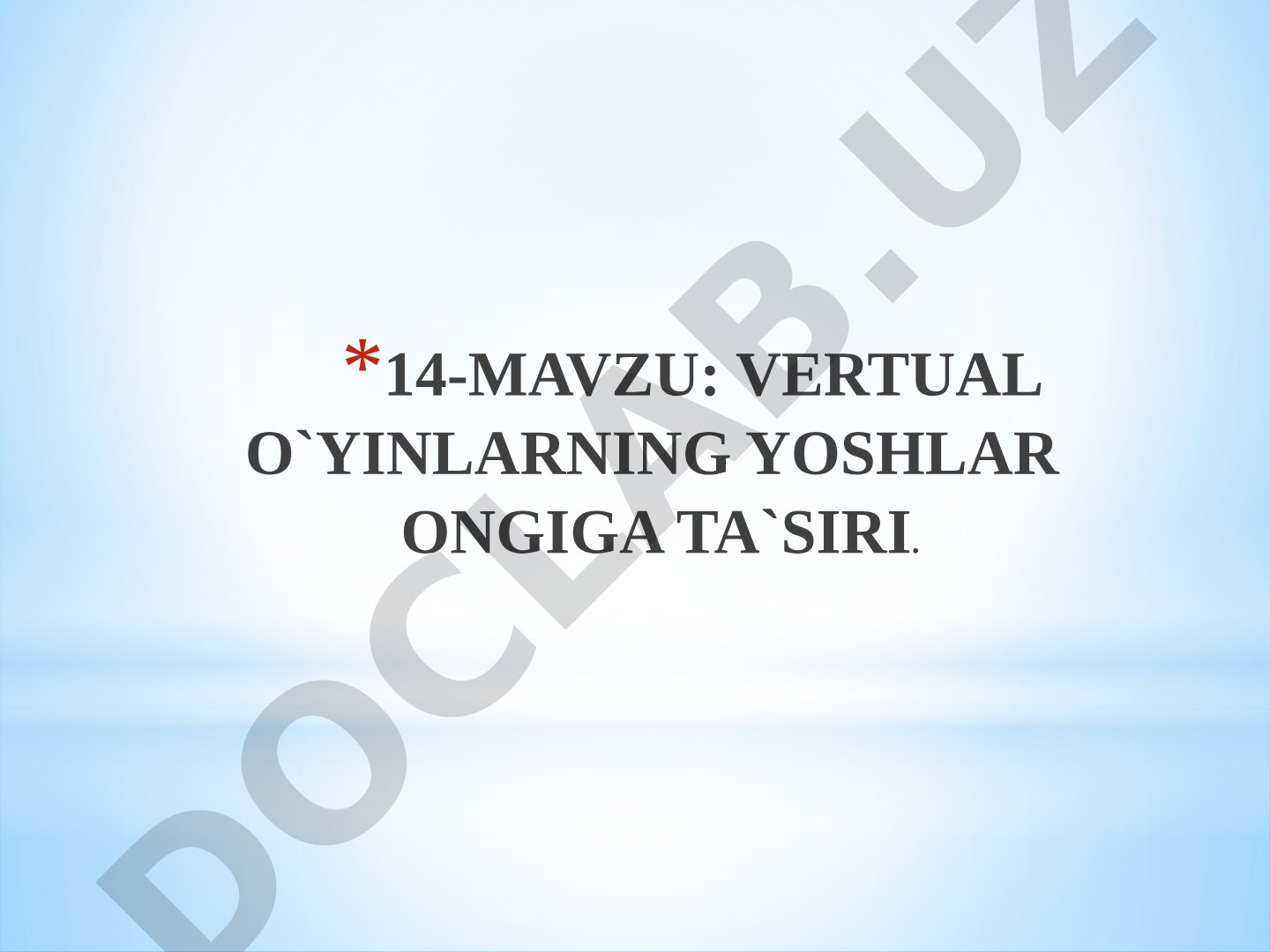 Virtual o'yinlarning yoshlar ongiga ta'siri