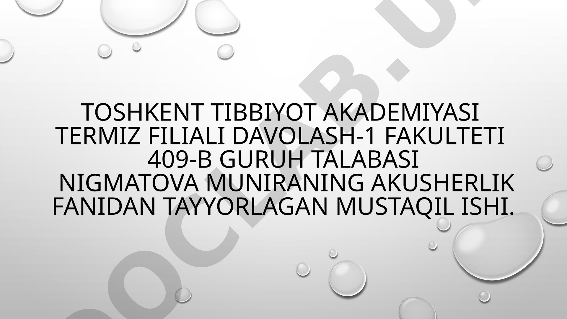Homiladorlikdan saqlanish vositalari haqida umumiy tushunchalar