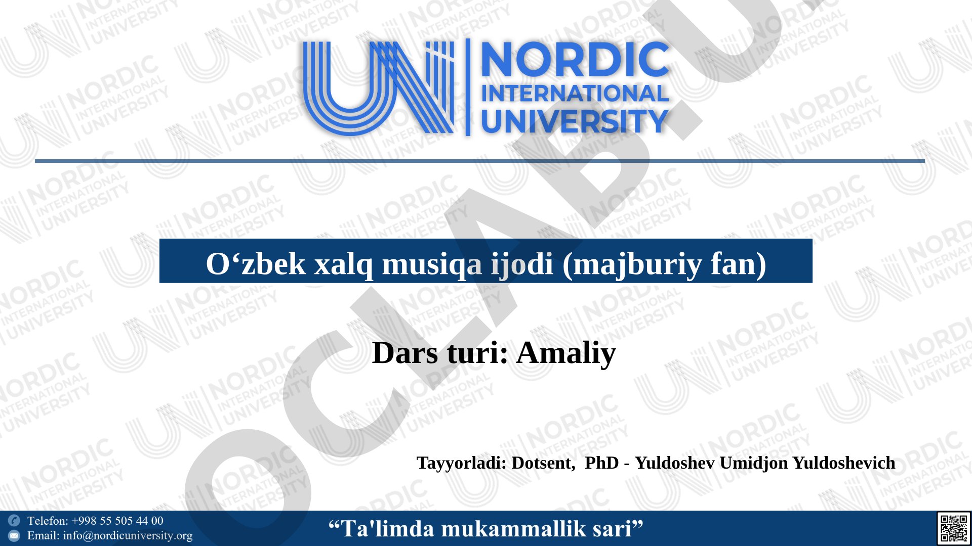 O‘zbek xalq musiqa ijodi