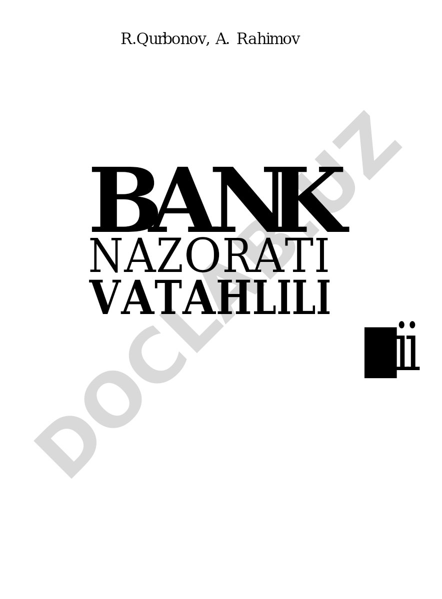 Bank nazorati va tahlili