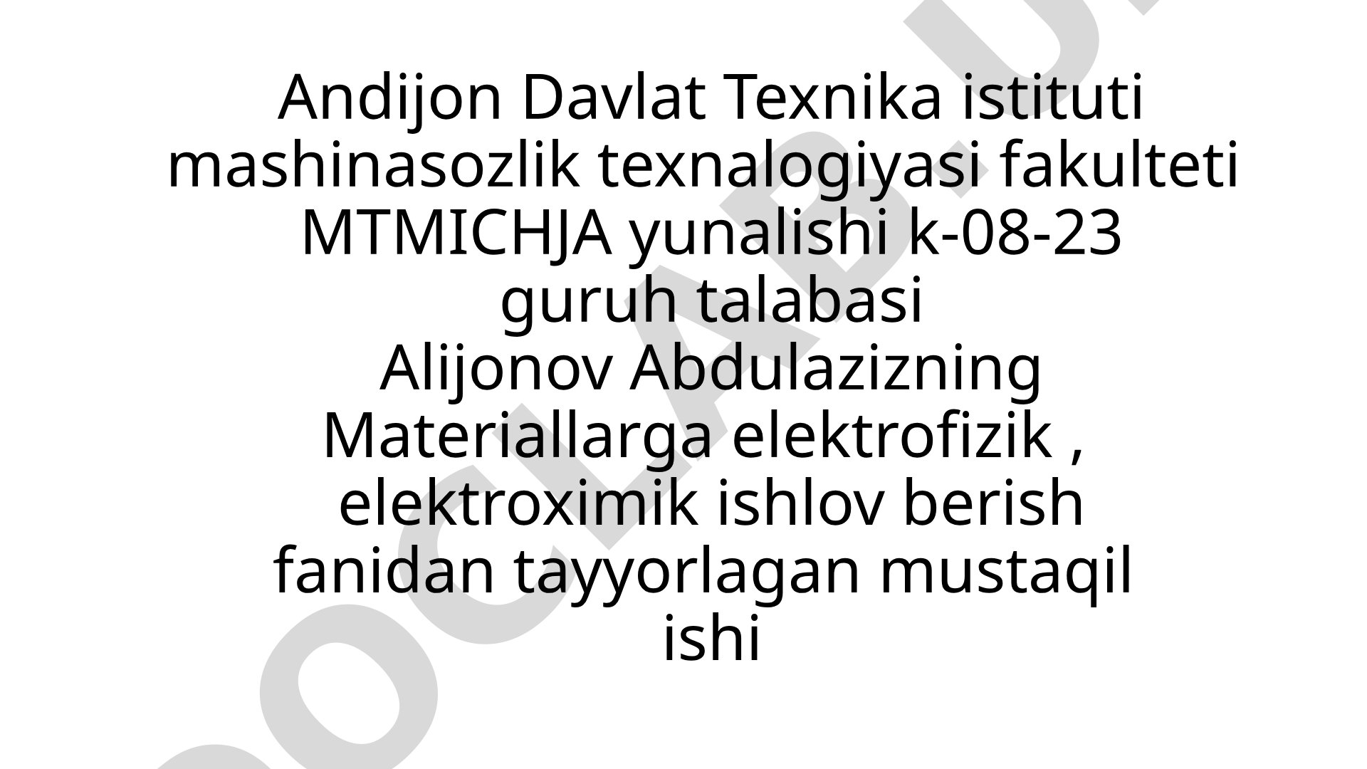 Ultratovushli jarayonlar samaradorligi erkin abraziv ishlov berish rejimida hisoblash