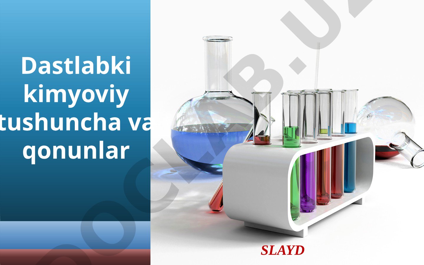 Dastlabki kimyoviy tushuncha va qonunlar