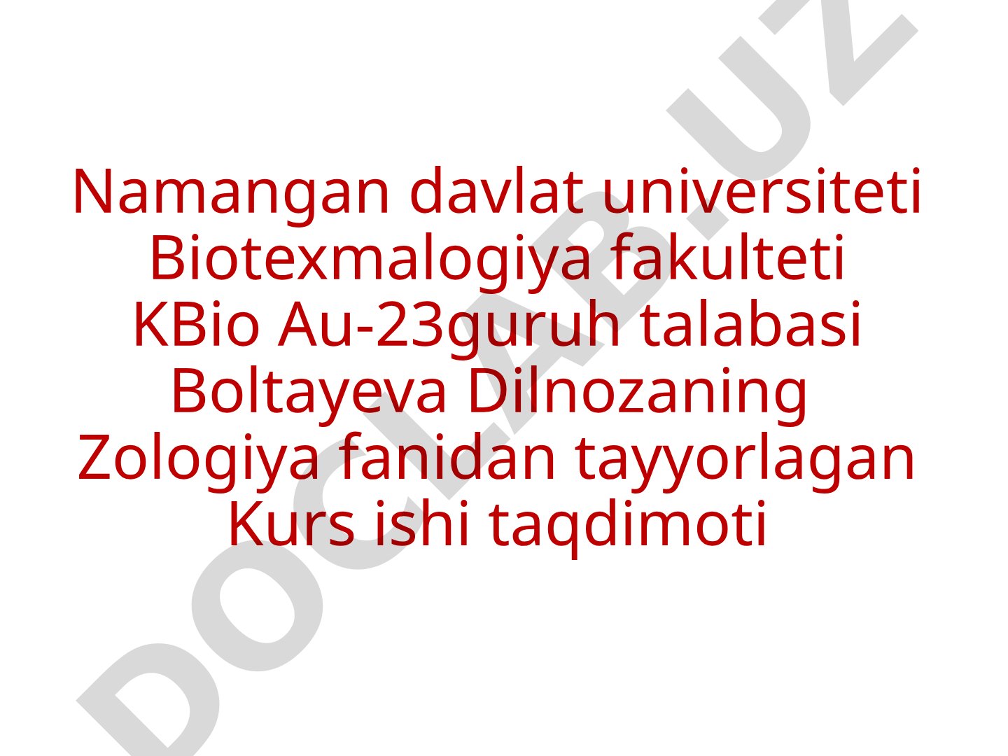 Qushlar sinfi. Sistematikasi