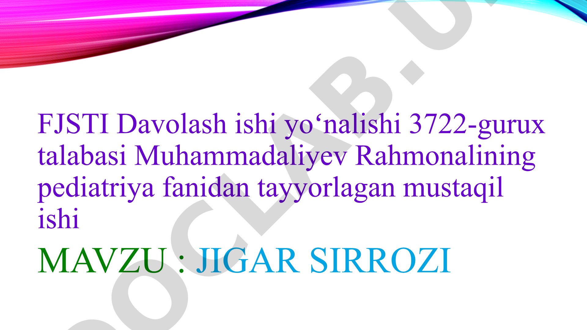 Jigar sirrozi