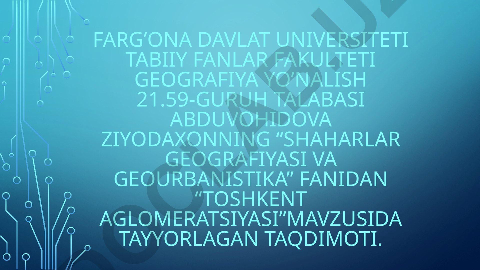 Toshkent aglomeratsiyasi