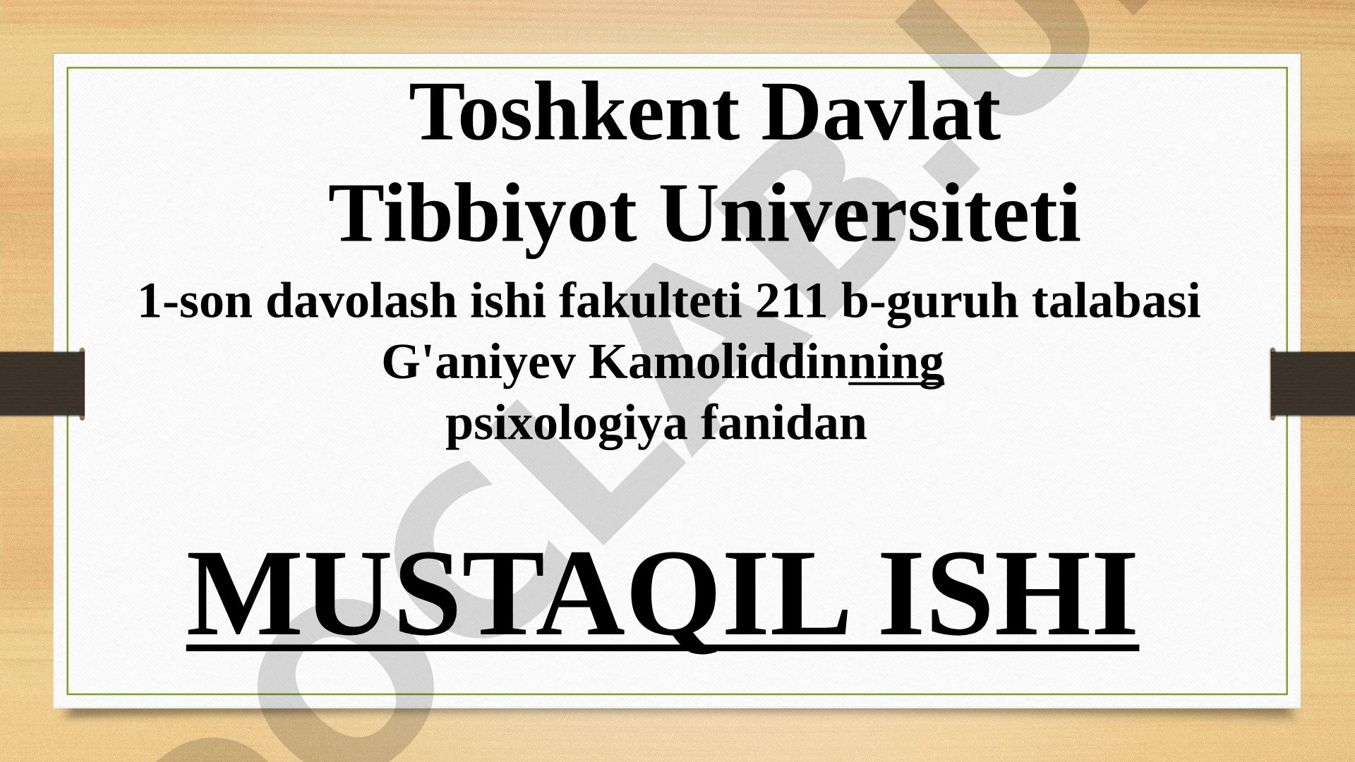 Ta’lim oluvchilarga psixologik ta’sir ko‘rsatish yo‘llari