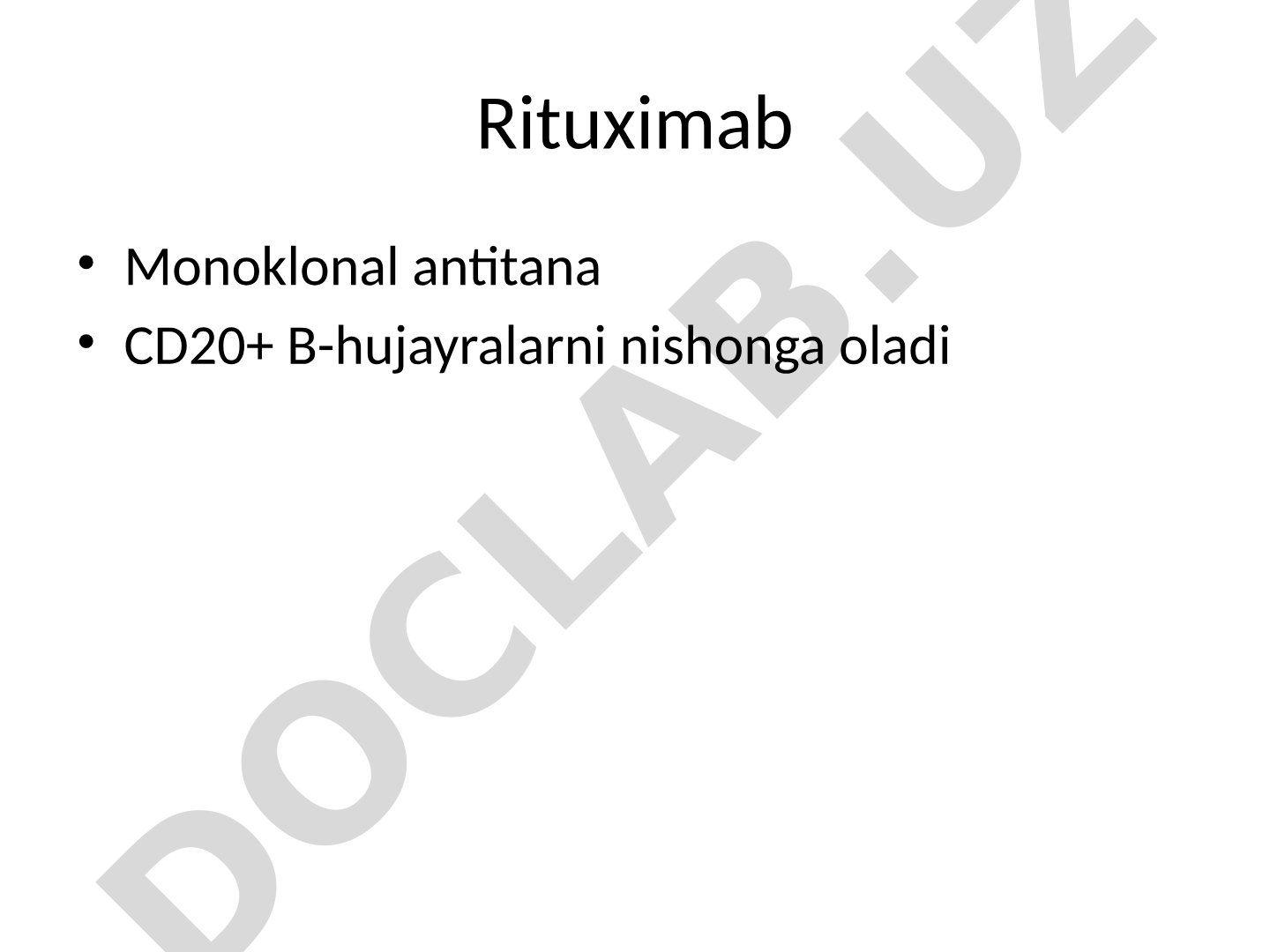 Rituximab monoklonal antitanasi