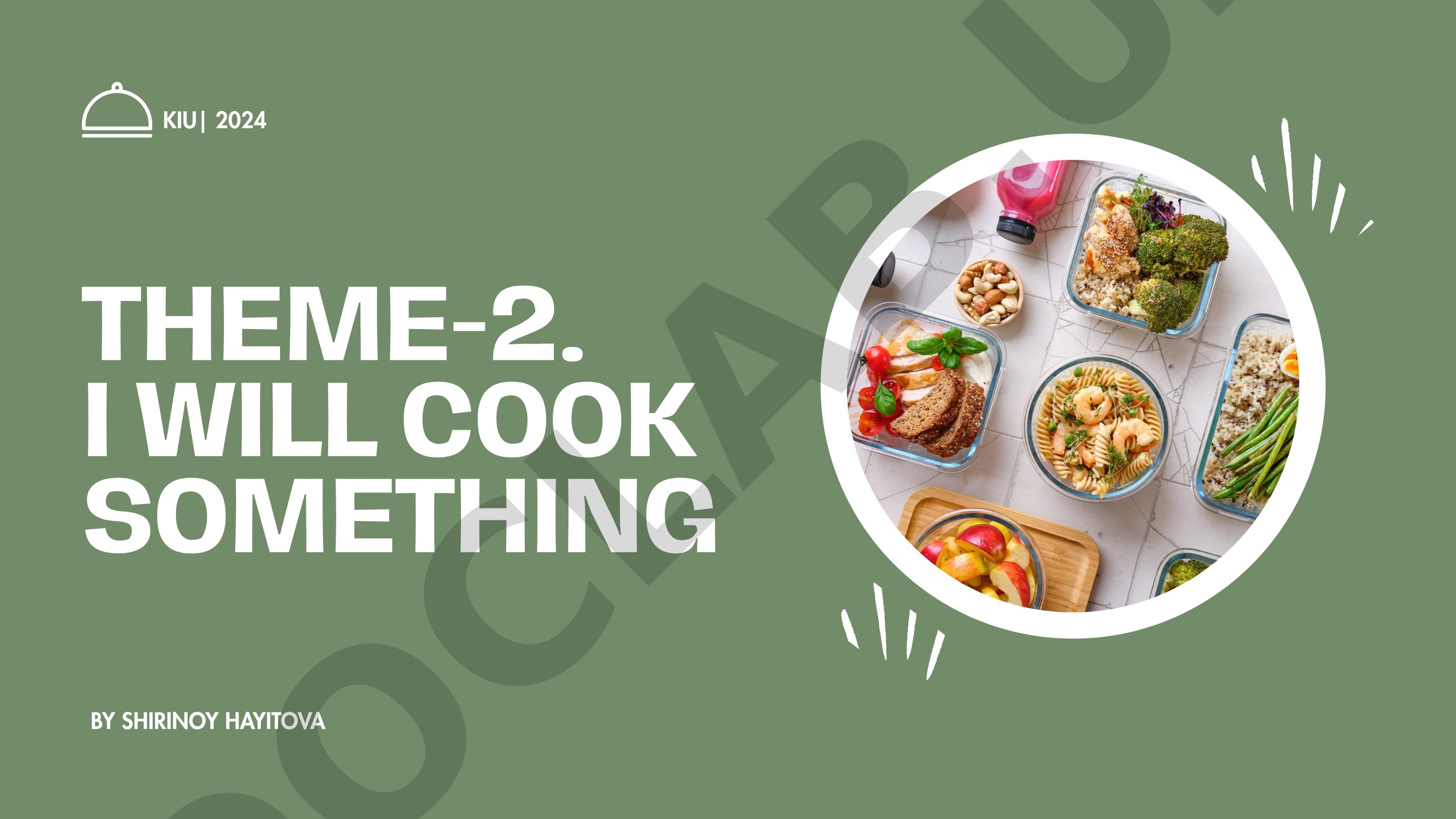 I Will Cook Something